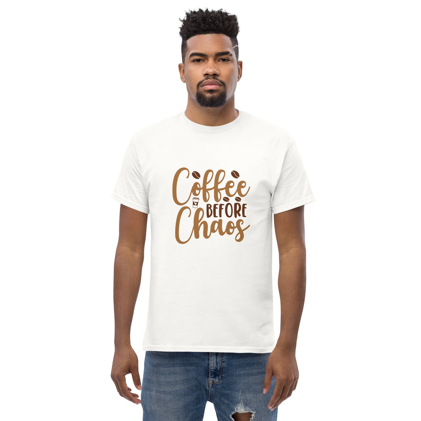Coffee Before Chaos Shirt – Unisex Classic Tee Print -RKM Inspiration - 37205196