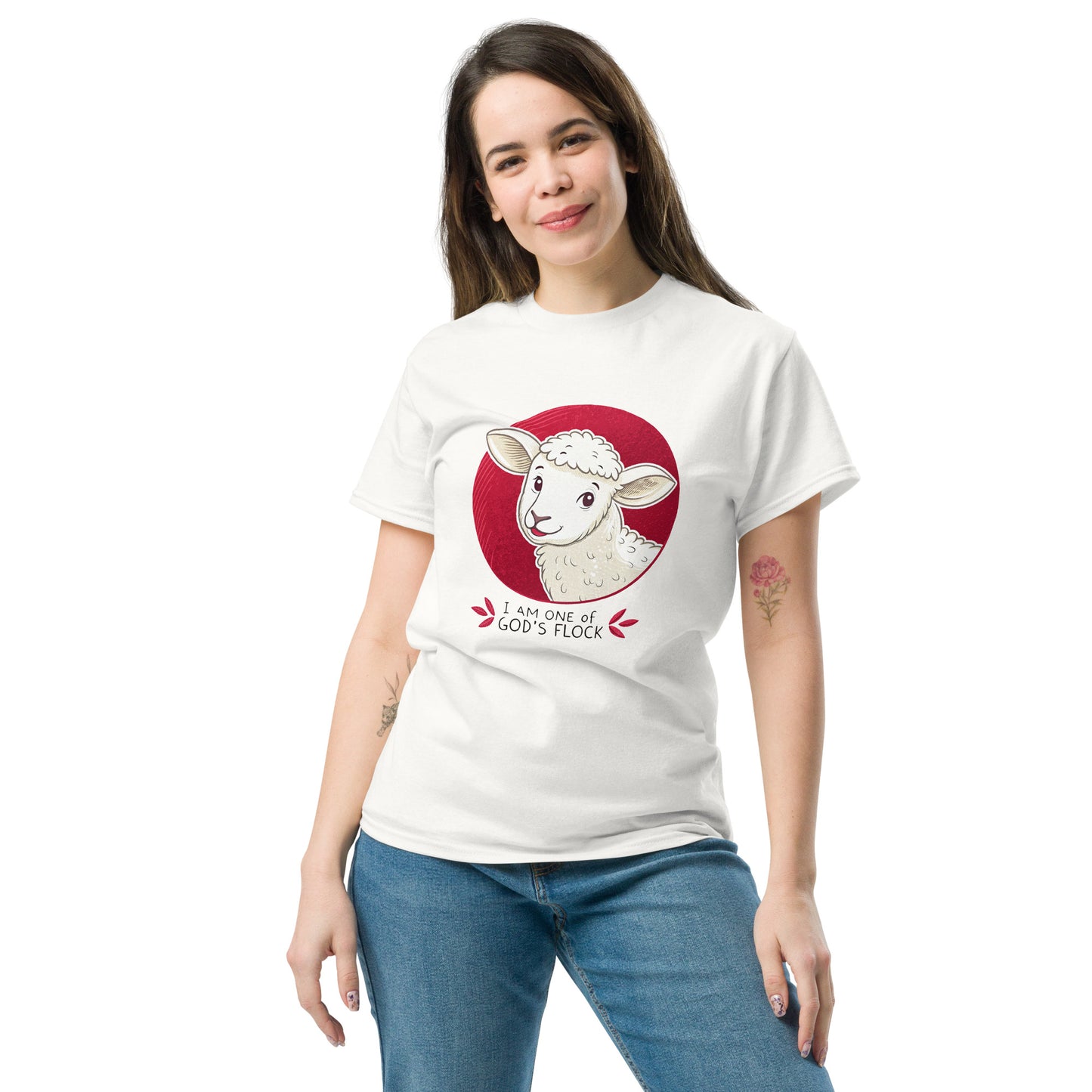 Christian Inspirational T-Shirt - One of God's Flock -RKM Inspiration - 85327917