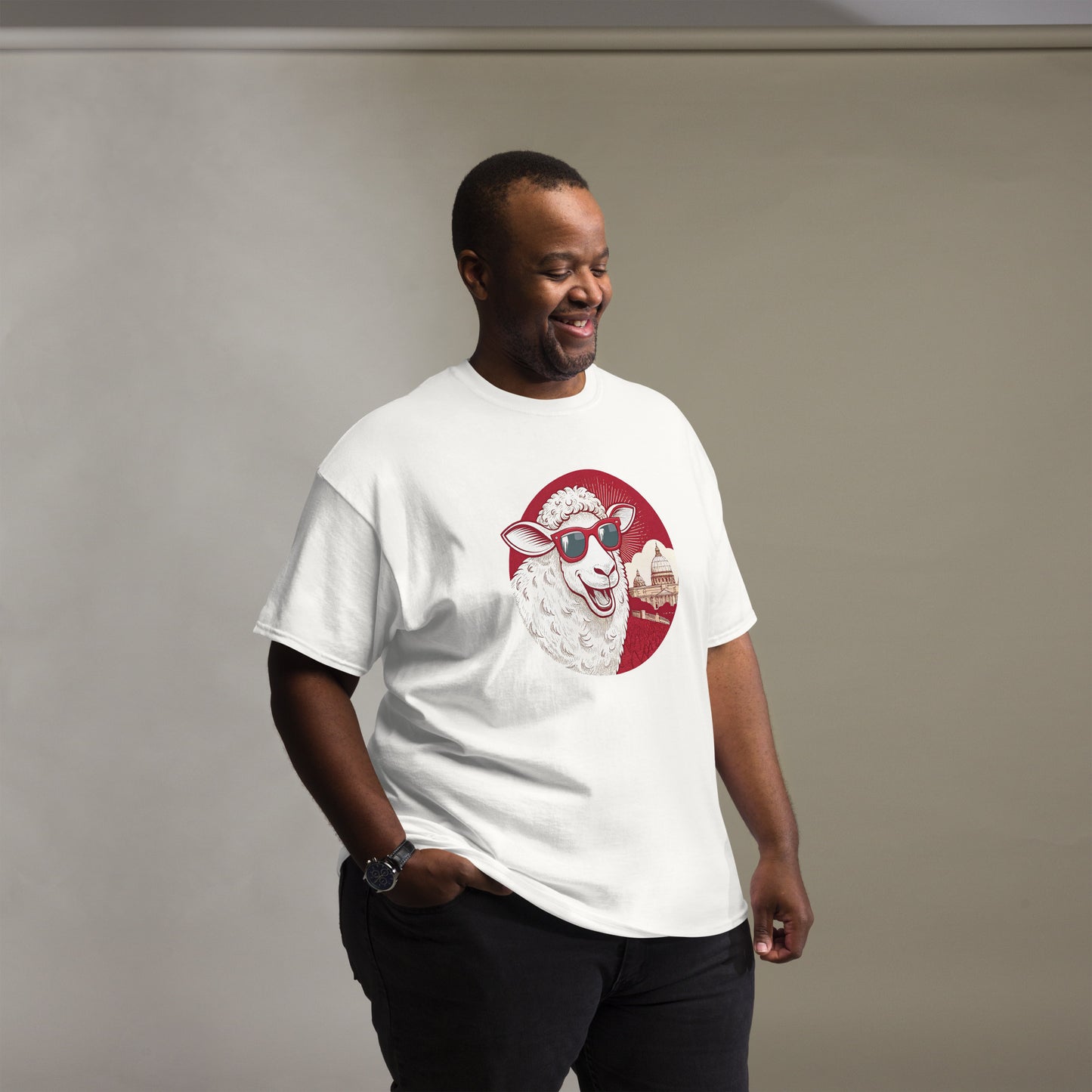 Christian Inspirational T-Shirt - Lamb of Vatican -RKM Inspiration - 97629739