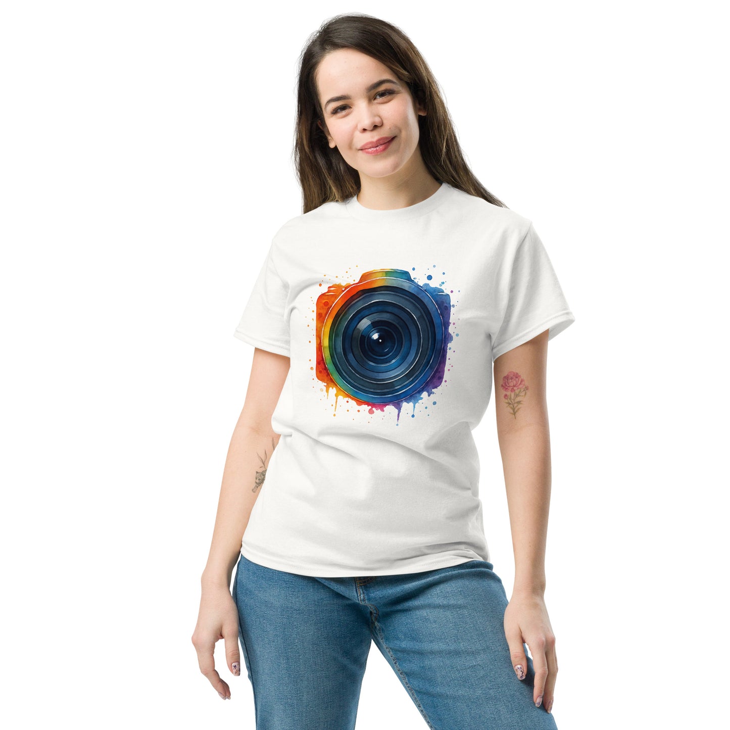Camera - Unisex classic tee with print -RKM Inspiration - 50126531