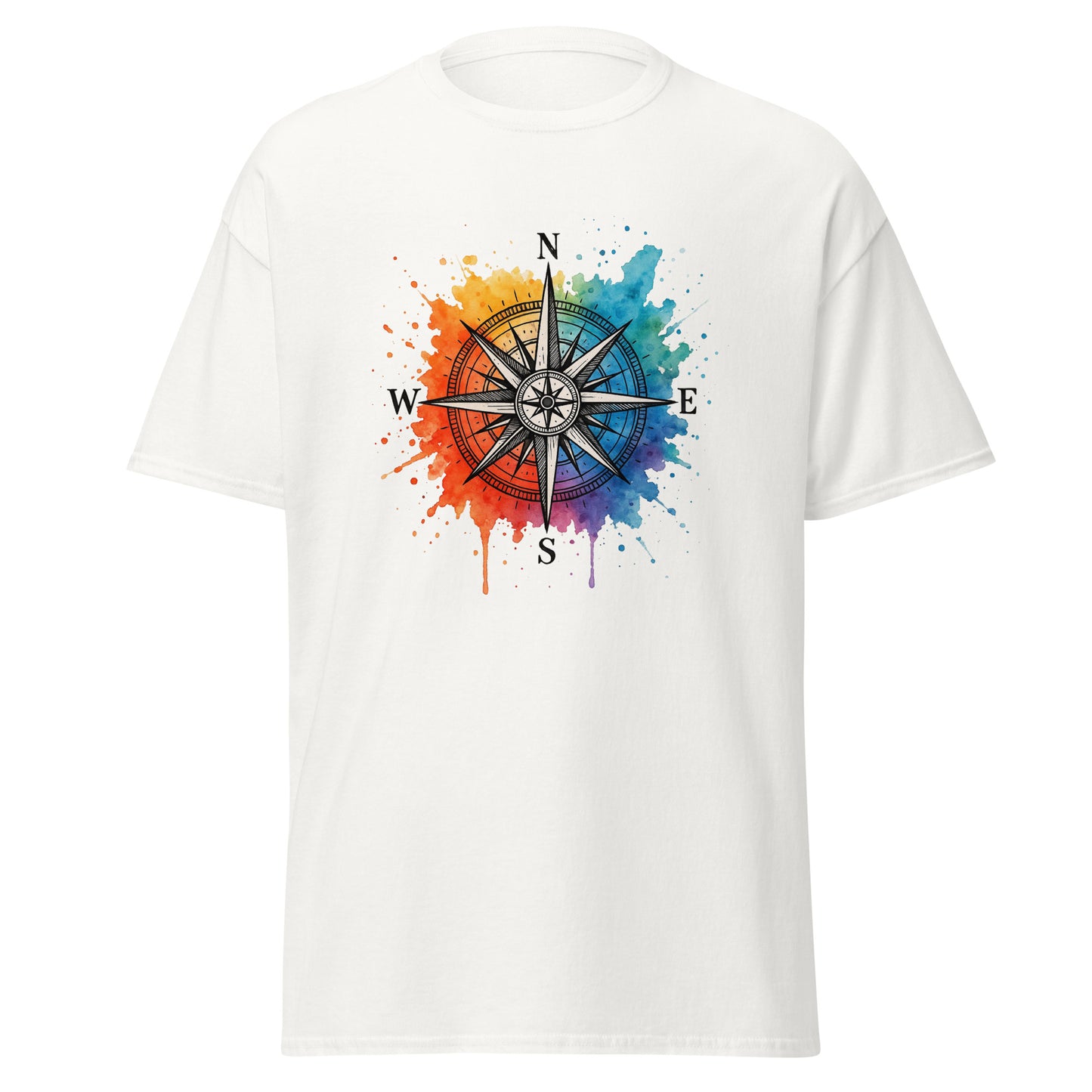 Compass - Unisex classic tee with print -RKM Inspiration - 73801052