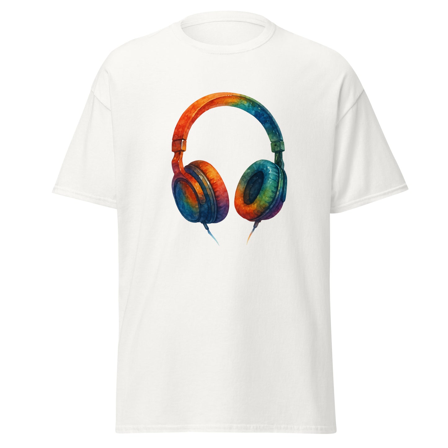 Headphones - Unisex classic tee with print -RKM Inspiration - 20229986