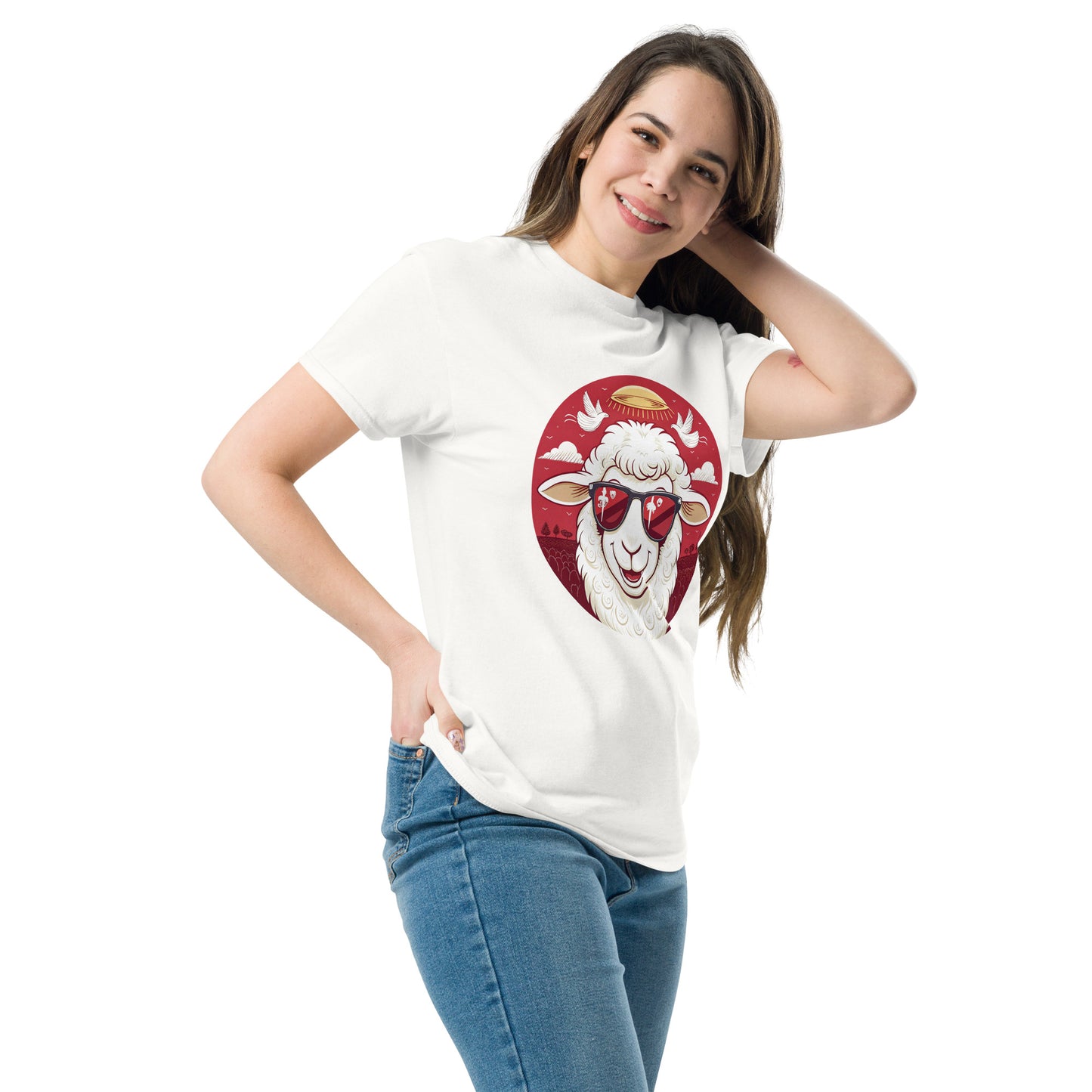 Christian Inspirational T-Shirt - Angelic Army Lamb -RKM Inspiration - 28634982
