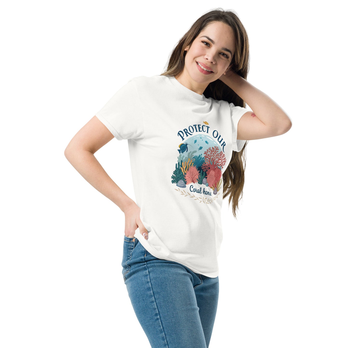 Protect Our Coral Home 2 - tee with print -RKM Inspiration - 88866901