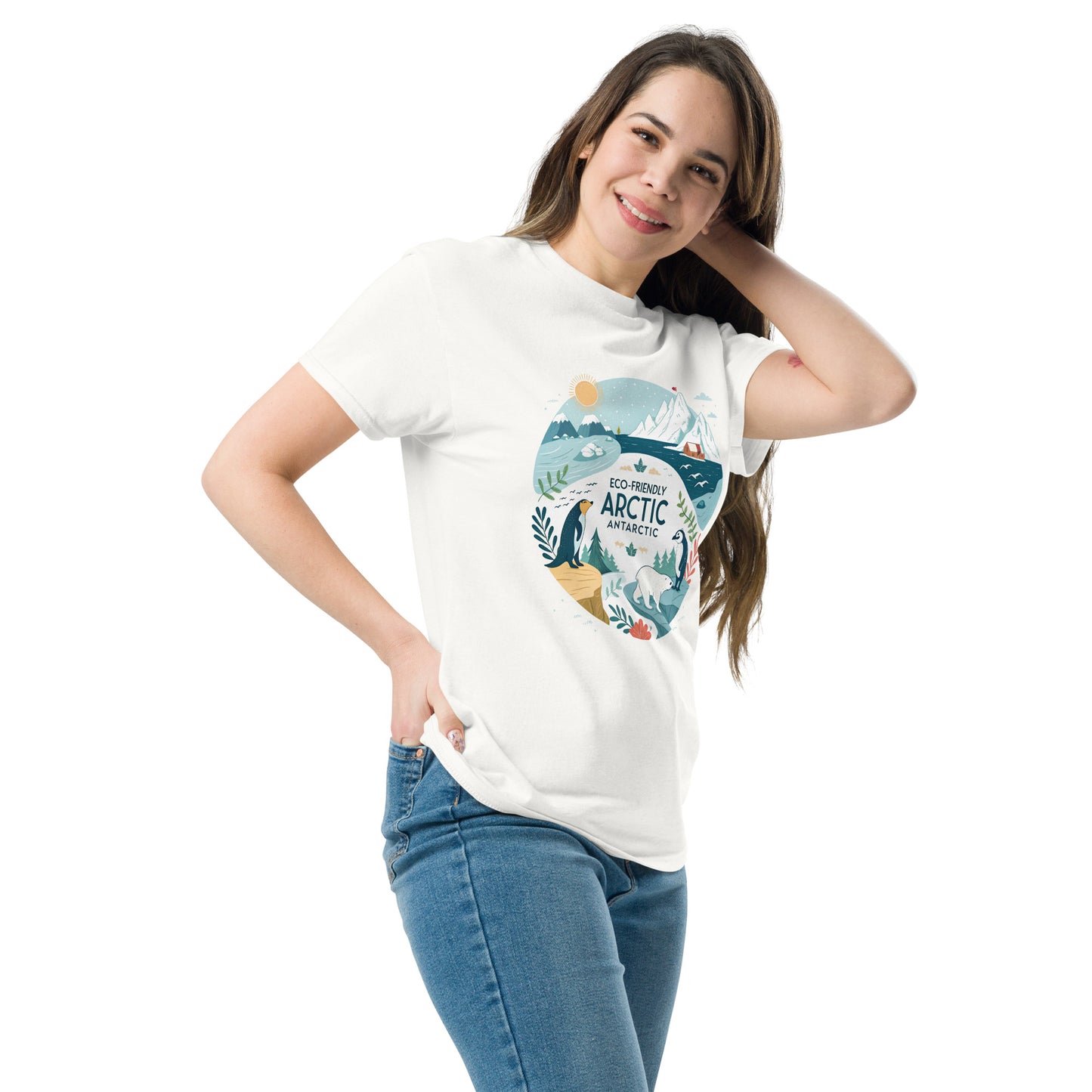 Protect the Arctic - Unisex classic tee with print -RKM Inspiration - 74164651