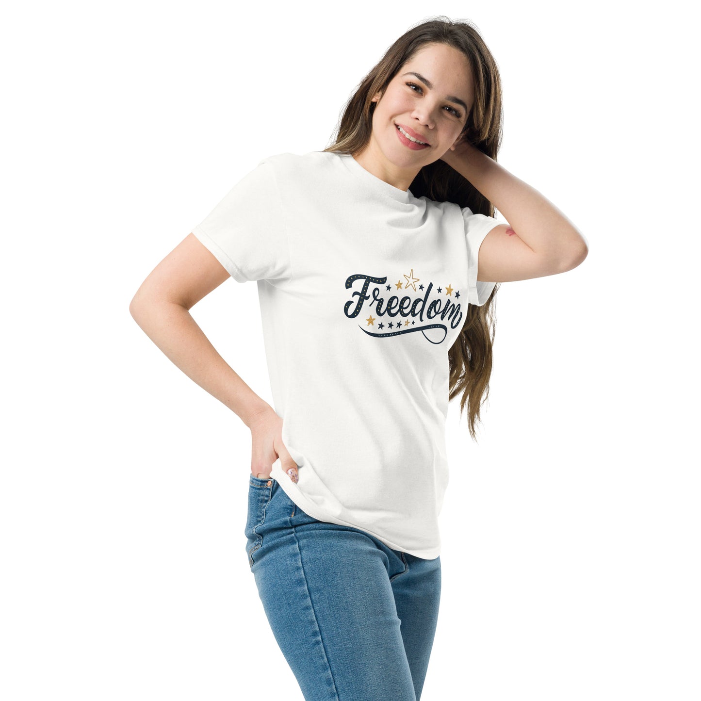 Freedom - Unisex classic tee with print -RKM Inspiration - 68823873