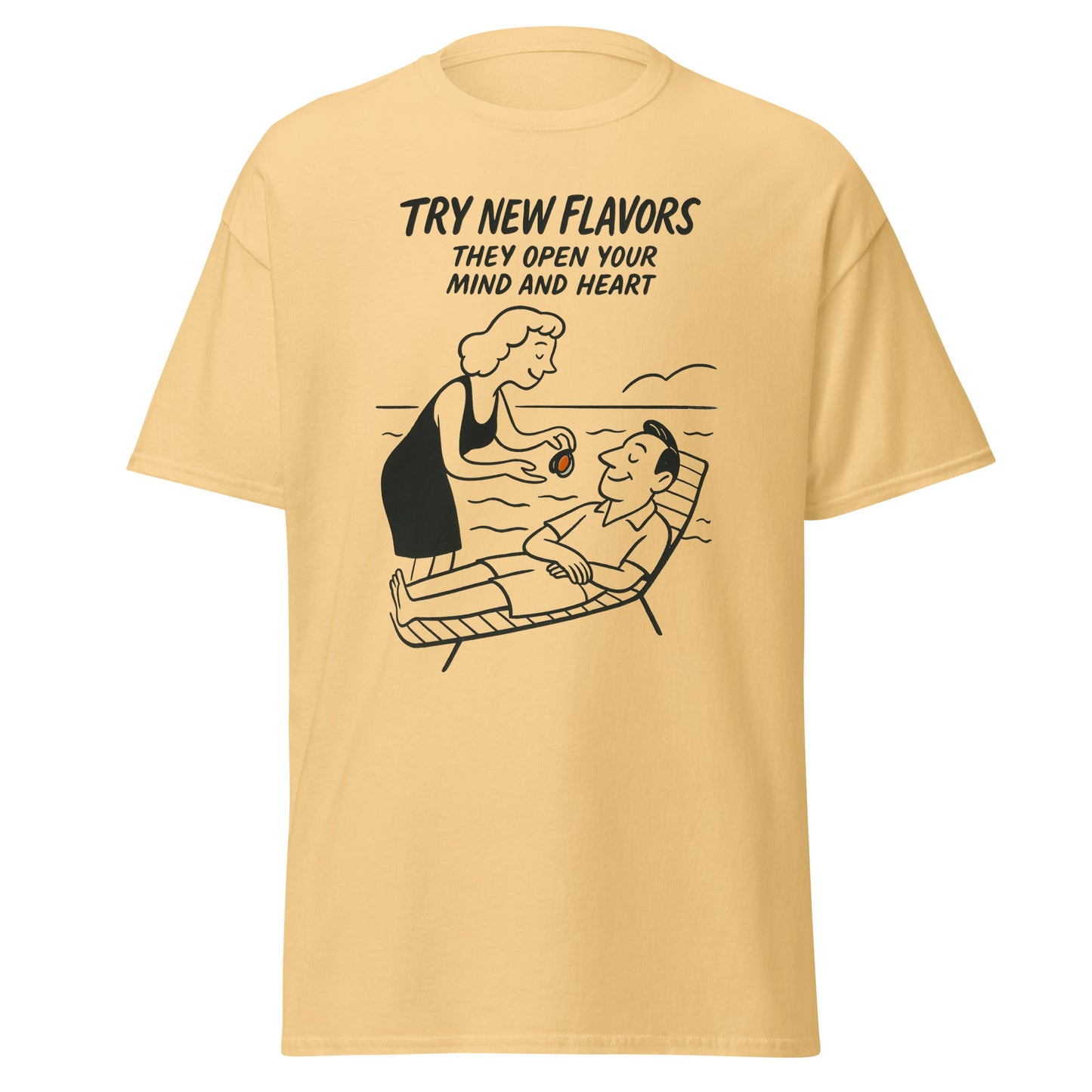 Try New Flavors - Unisex classic tee with print -RKM Inspiration - 40206015
