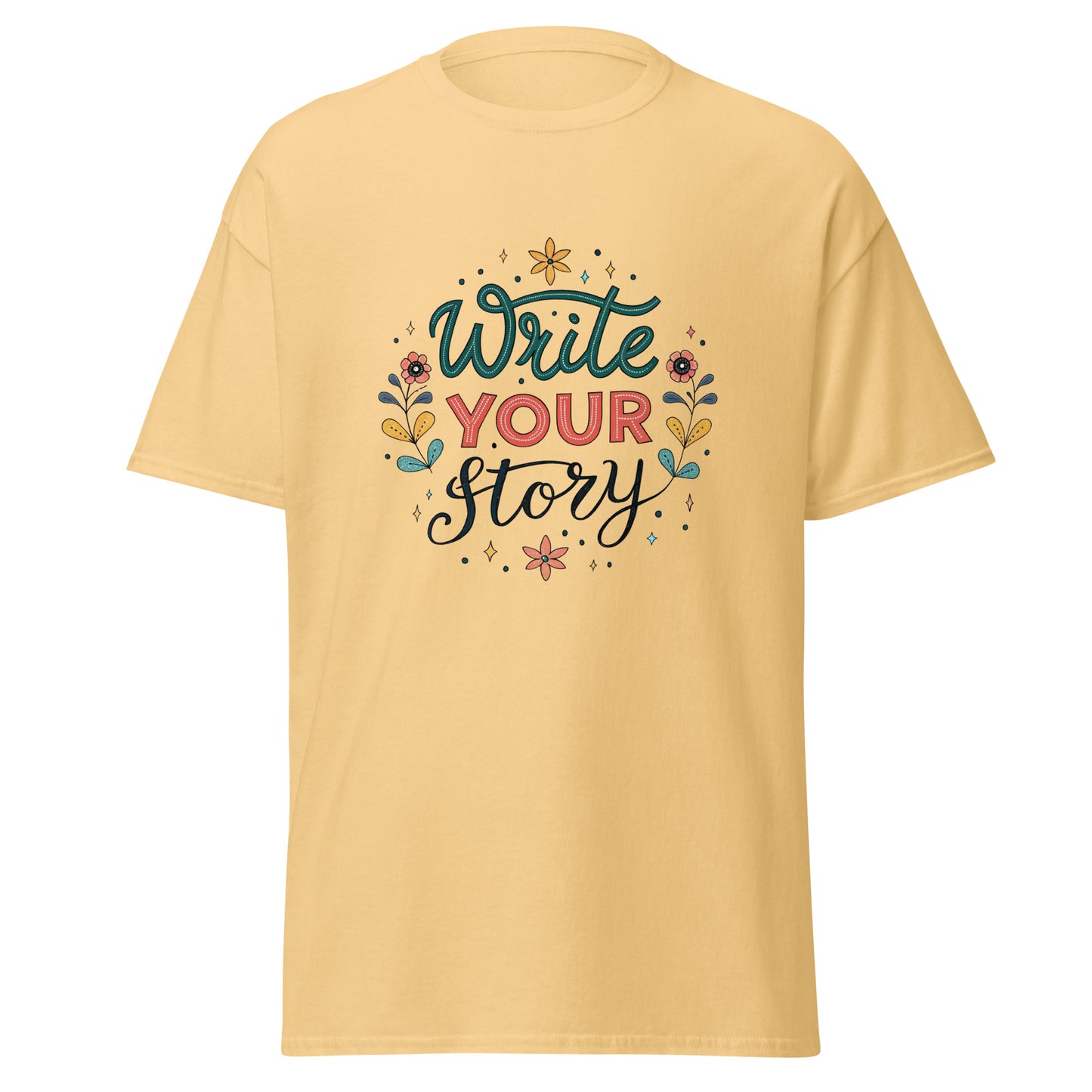 Write Your Story - Unisex classic tee with print -RKM Inspiration - 56655870