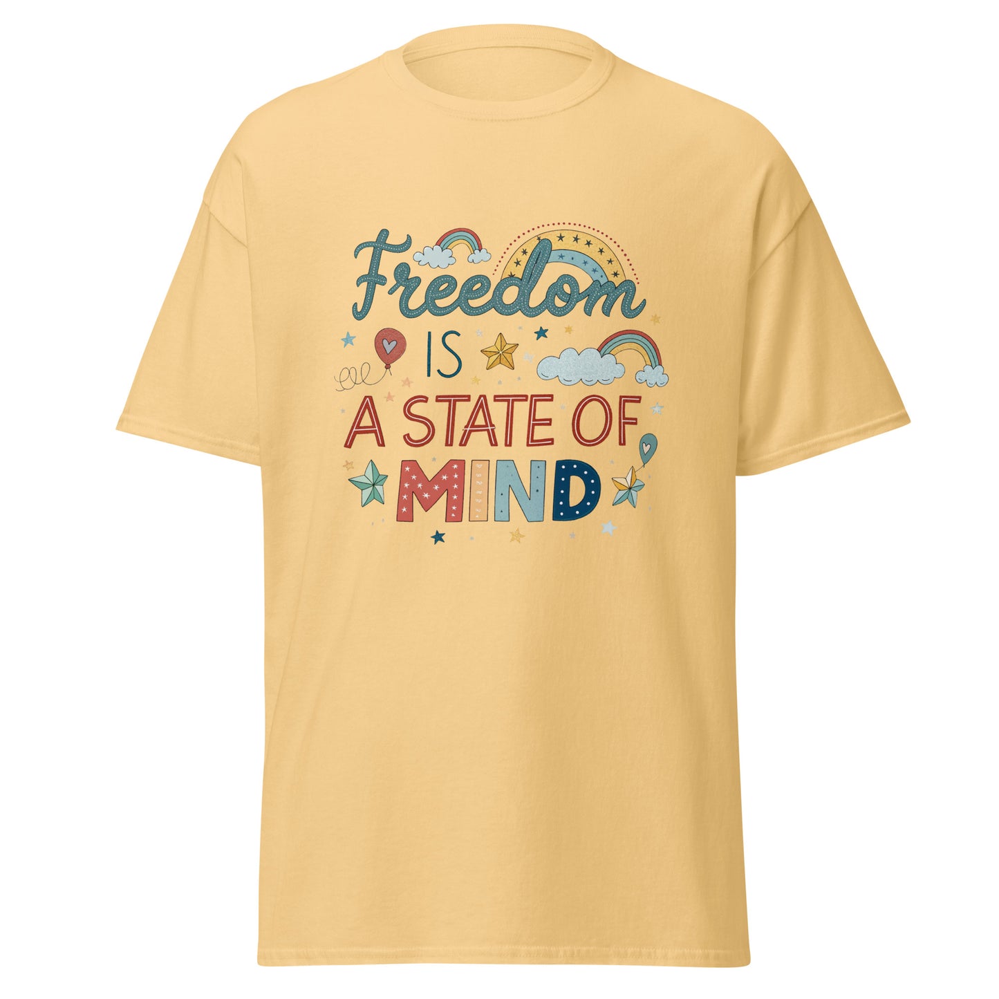 Freedom is a State of Mind - tee with print -RKM Inspiration - 59512006