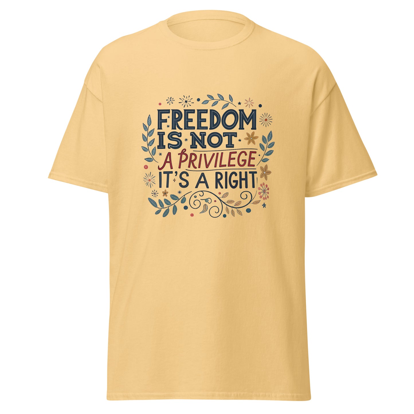 Right To Freedom - Unisex classic tee with print -RKM Inspiration - 10241205