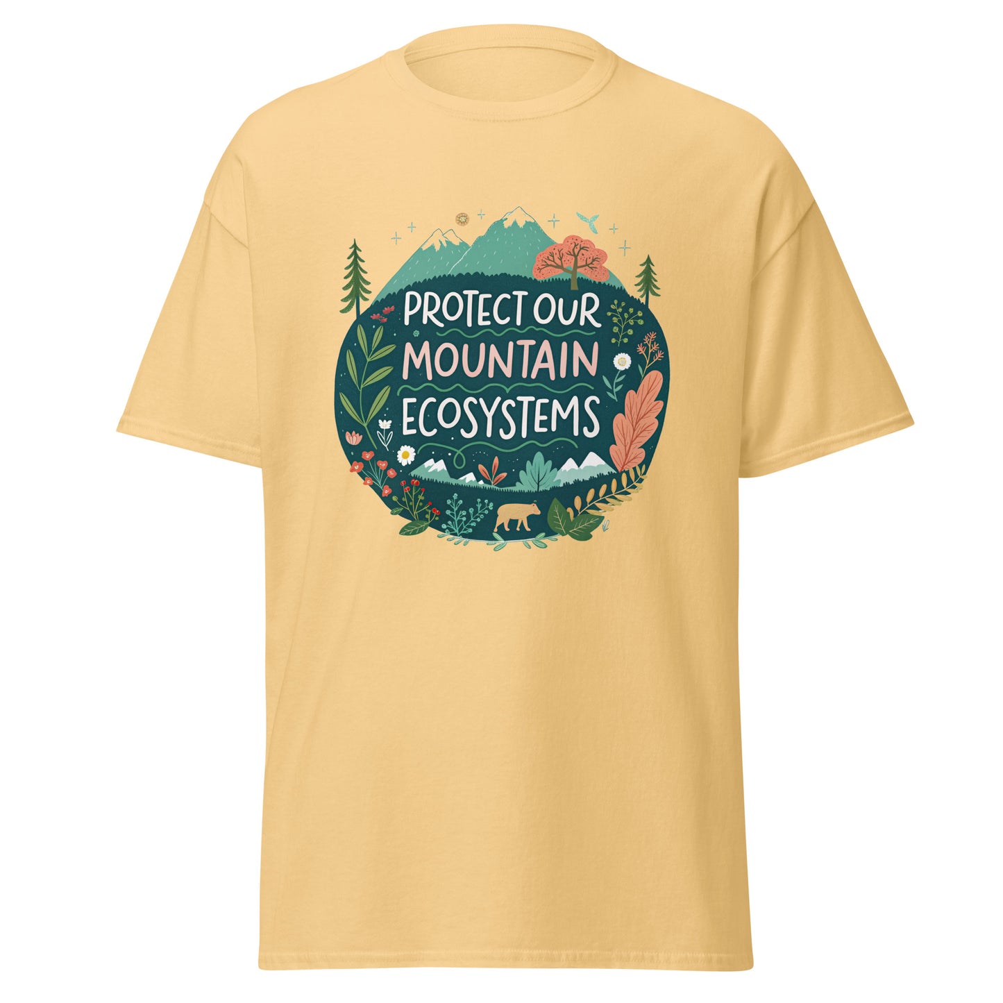 Protect Our Mountains tee with print -RKM Inspiration - 99568806