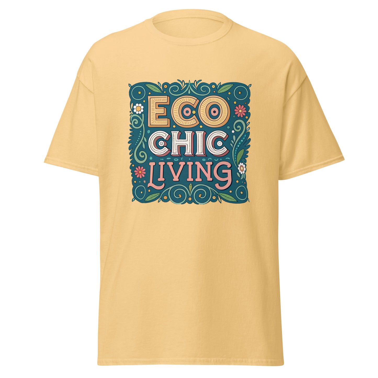 Eco Chic Living - Unisex classic tee with print -RKM Inspiration - 62637352