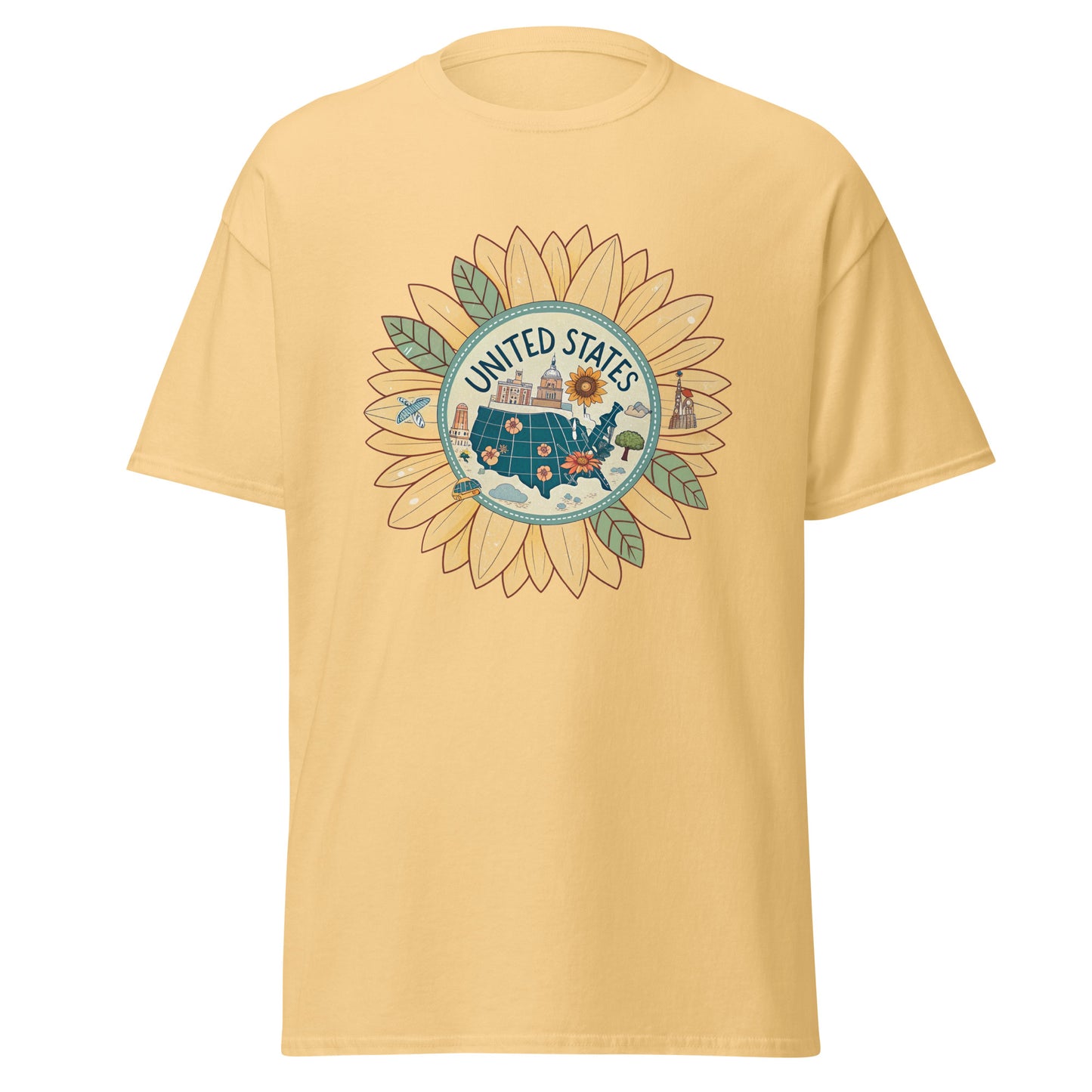 United States - Unisex classic tee with print -RKM Inspiration - 91458842