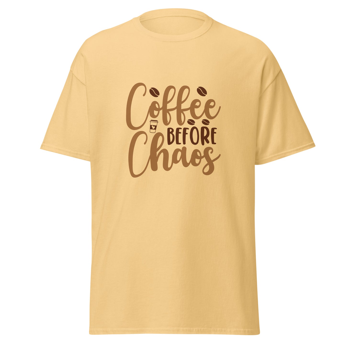 Coffee Before Chaos Shirt – Unisex Classic Tee Print -RKM Inspiration - 28287041