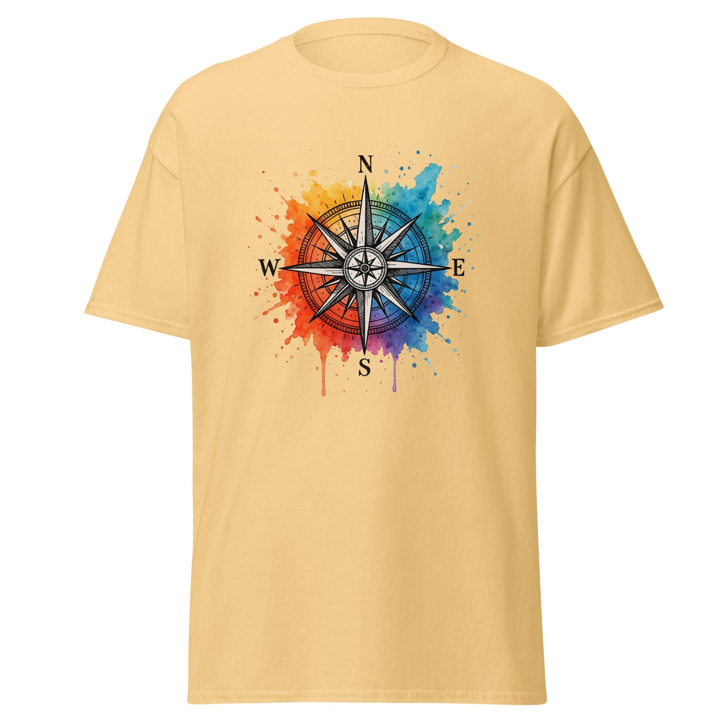 Compass - Unisex classic tee with print -RKM Inspiration - 72476575