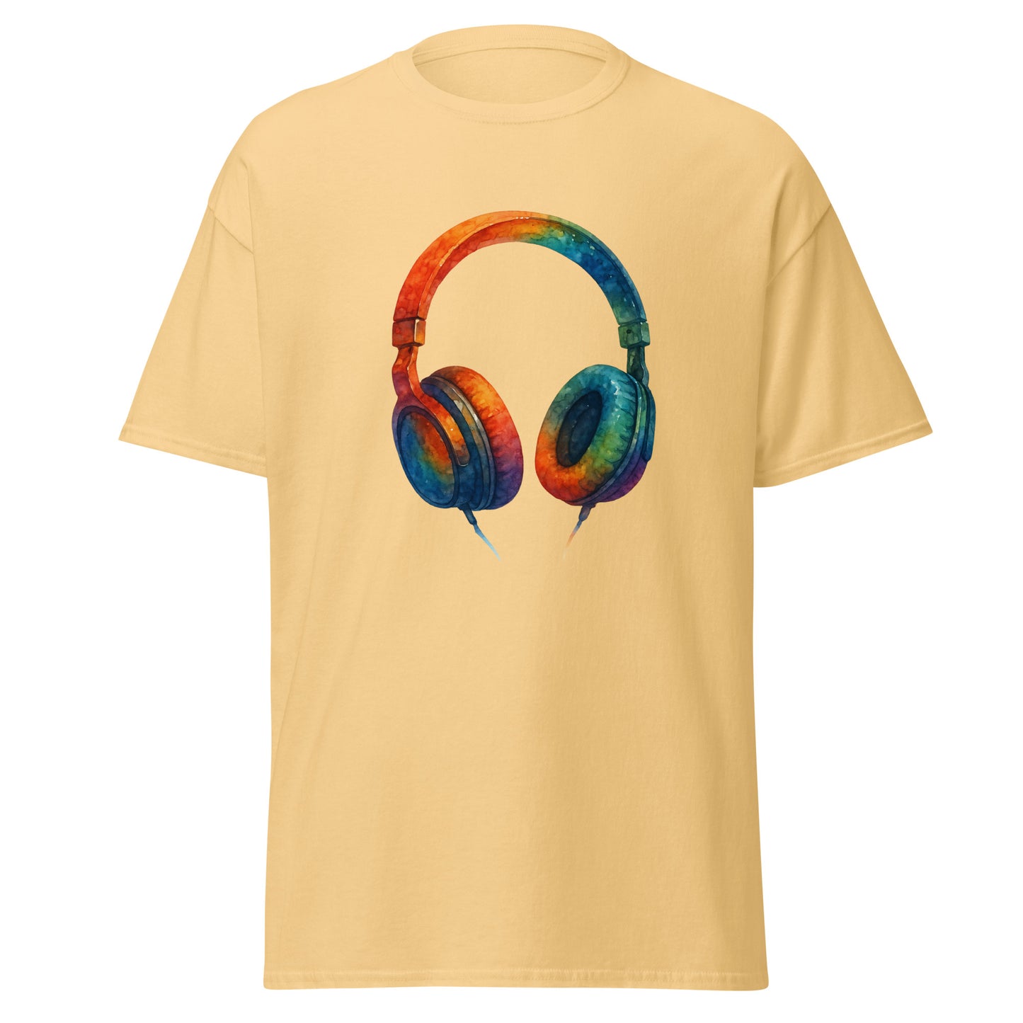 Headphones - Unisex classic tee with print -RKM Inspiration - 46326959