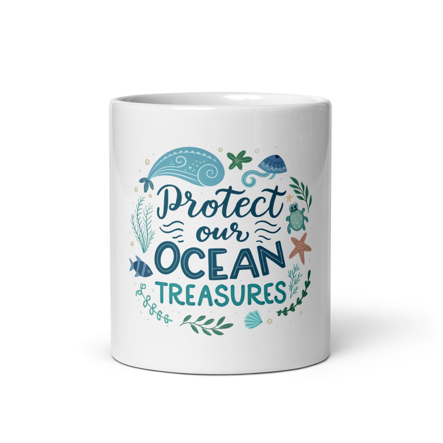 Protect Our Oceans - Mug with print -RKM Inspiration - 66866777
