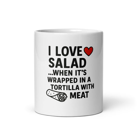 I Love Salad - White glossy mug - RKM Inspiration  - 78096206