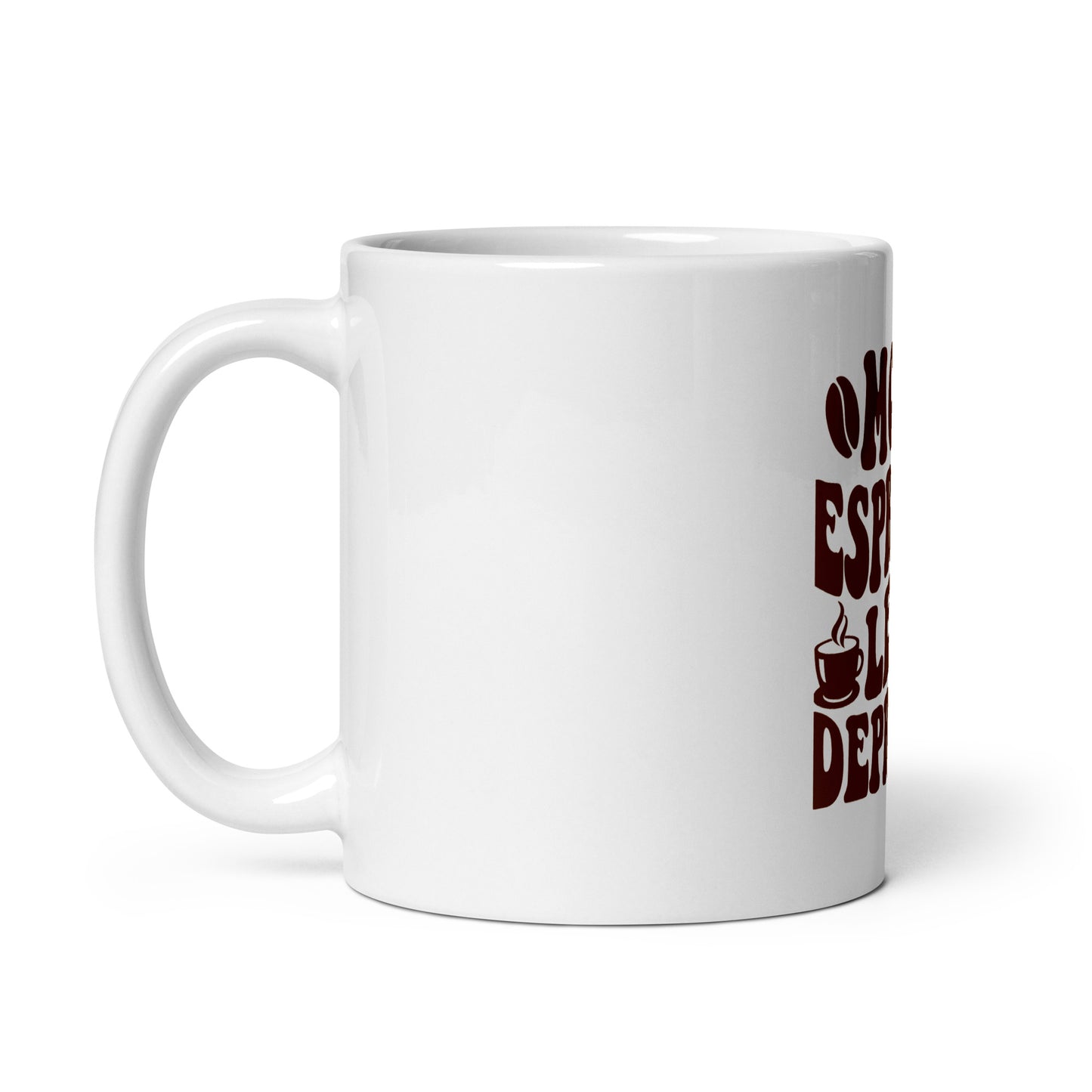 More Espresso Less Depresso Mug – Funny Coffee Cup Gif -RKM Inspiration - 71168749