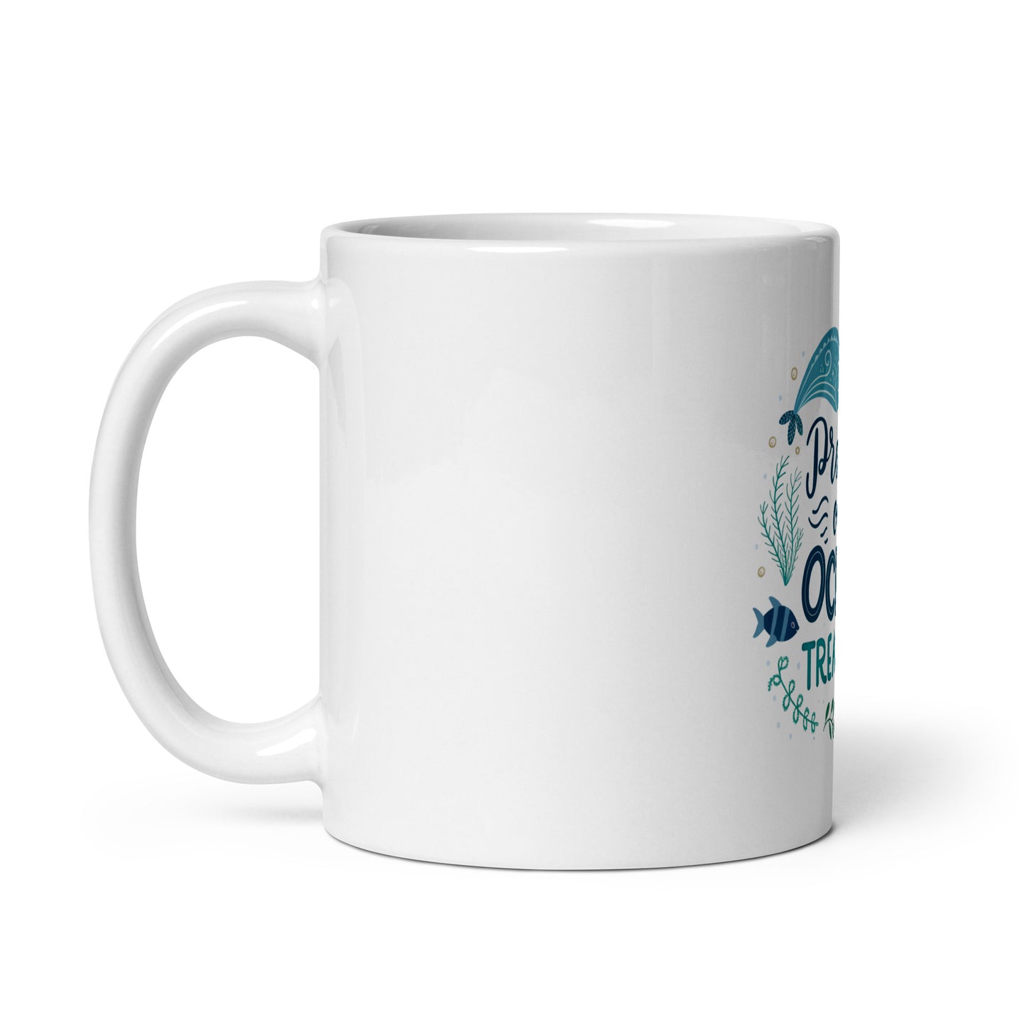 Protect Our Oceans - Mug with print -RKM Inspiration - 84119079