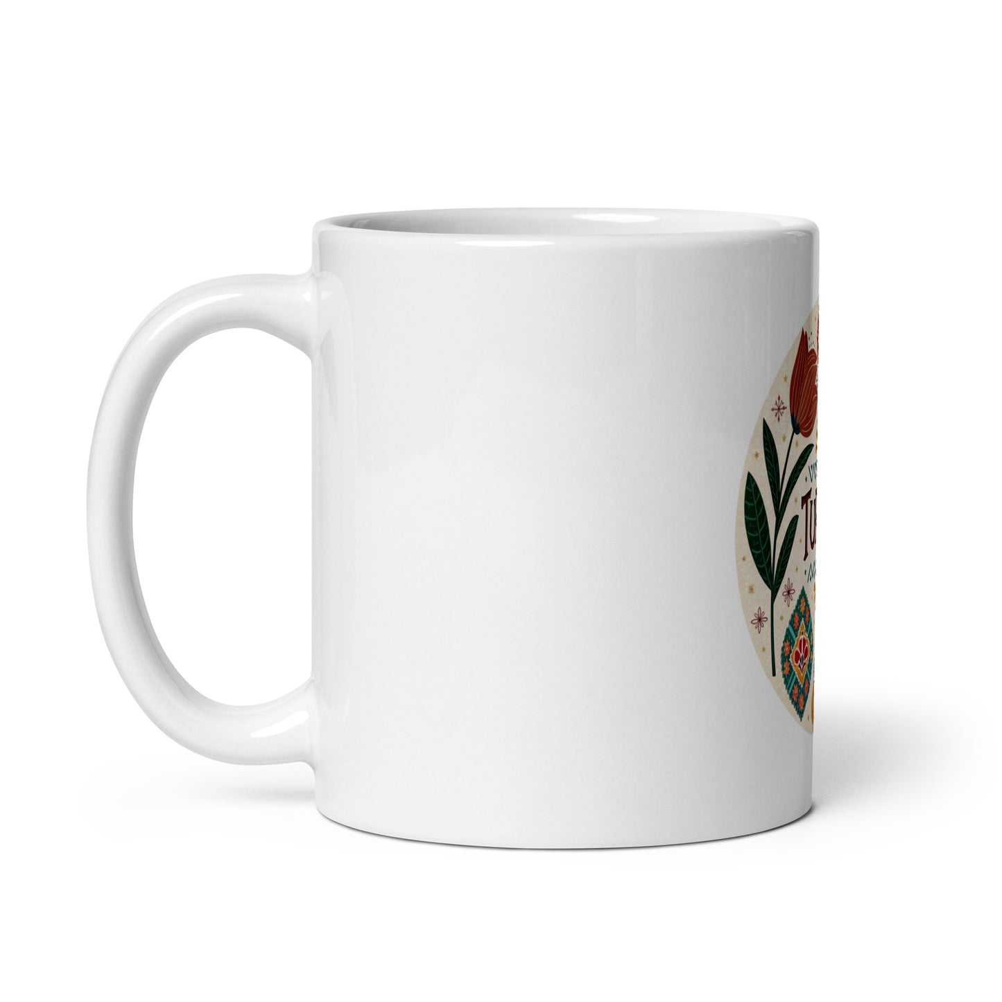 Turkey Mug with Print - Sturdy, Glossy & Microwave Safe -RKM Inspiration - 68508018