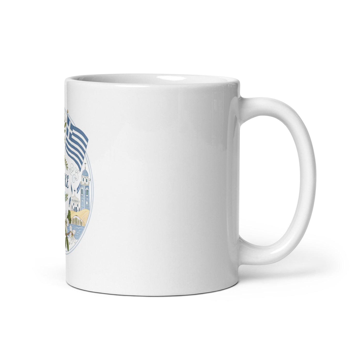 Greece Mug - Stunning Print Coffee Cup - Dishwasher Safe -RKM Inspiration - 64539114
