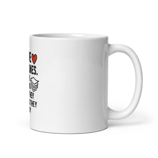 I Love Deadlines - White glossy mug - RKM Inspiration - 58916725