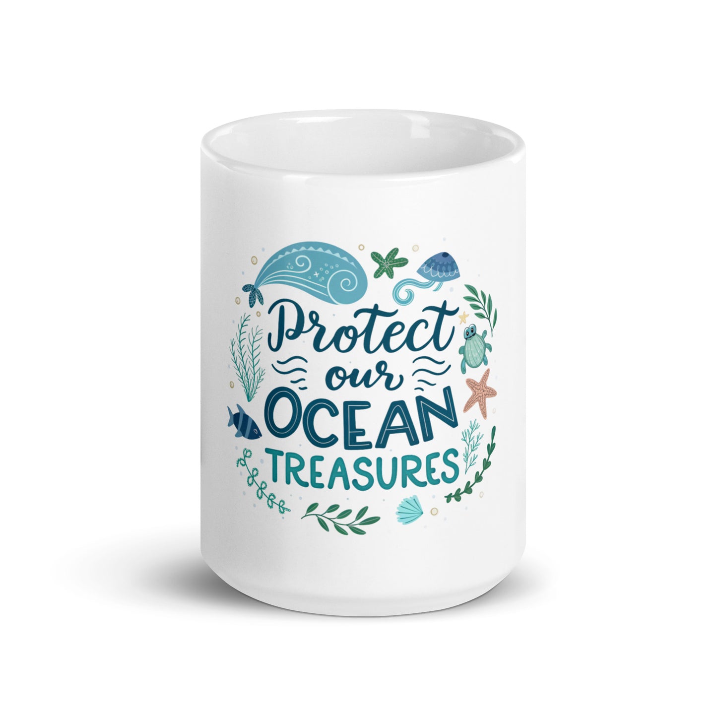 Protect Our Oceans - Mug with print -RKM Inspiration - 65879737