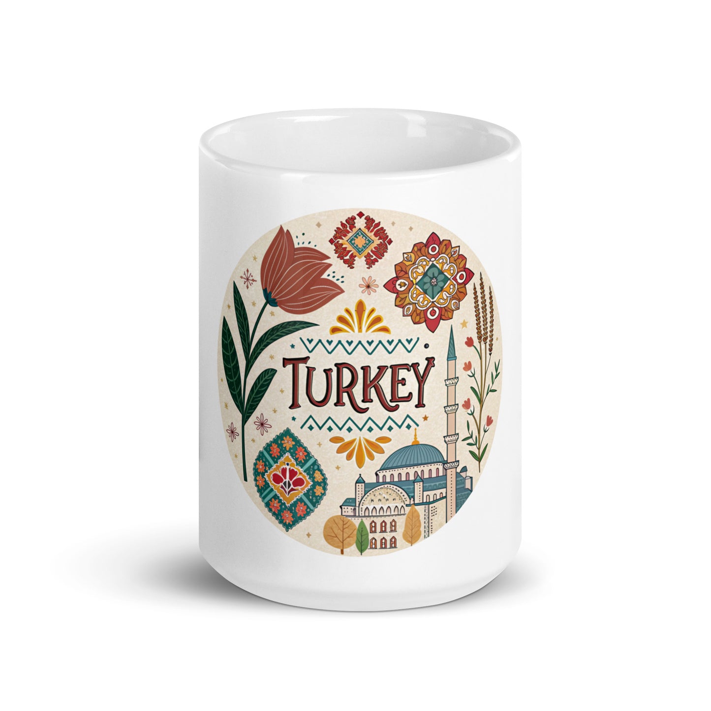 Turkey Mug with Print - Sturdy, Glossy & Microwave Safe -RKM Inspiration - 16777711