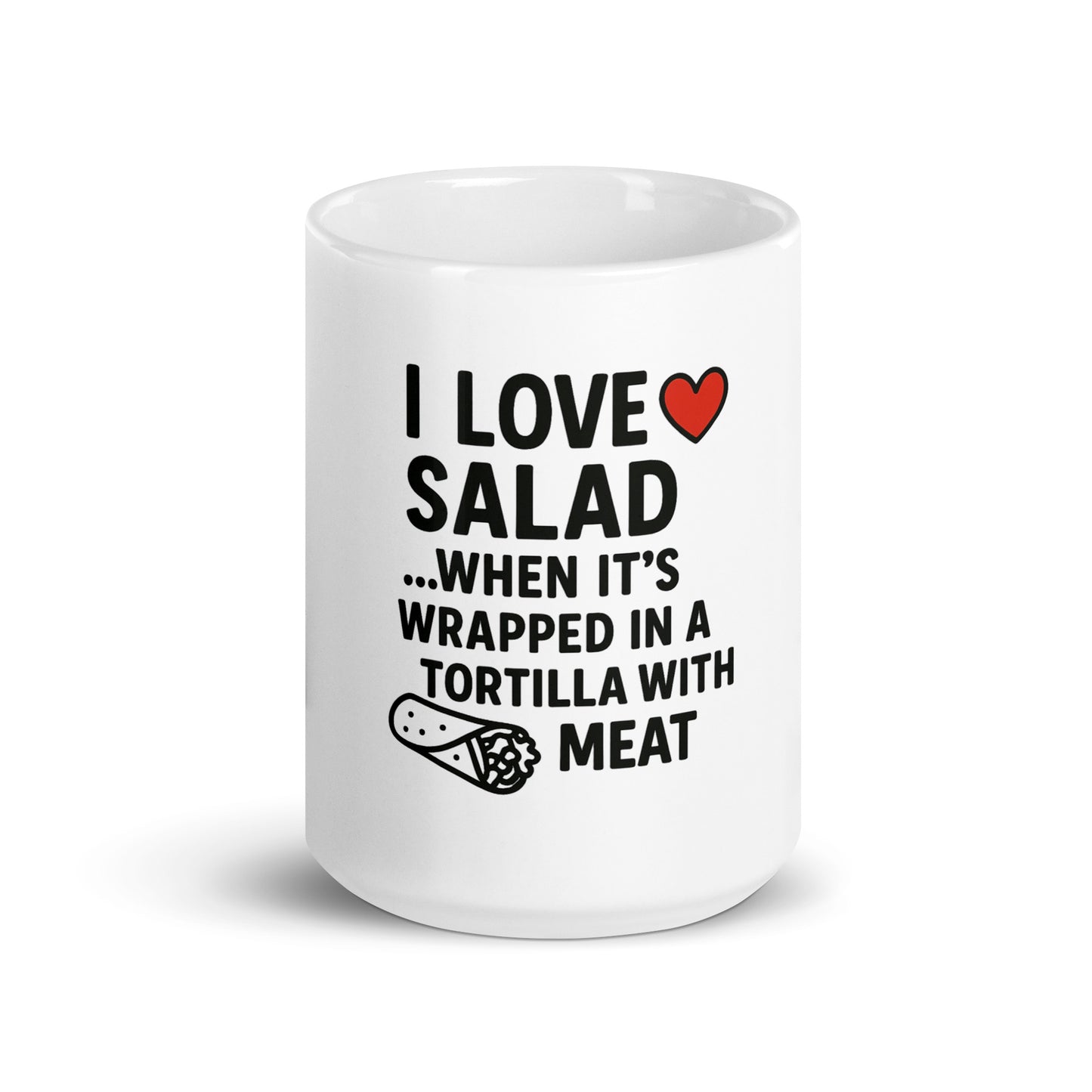 I Love Salad - White glossy mug - RKM Inspiration  - 68962865