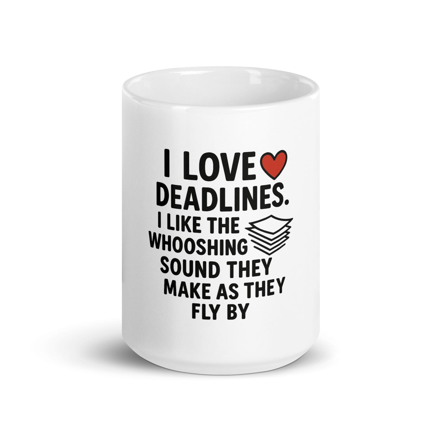 I Love Deadlines - White glossy mug - RKM Inspiration  - 93123385