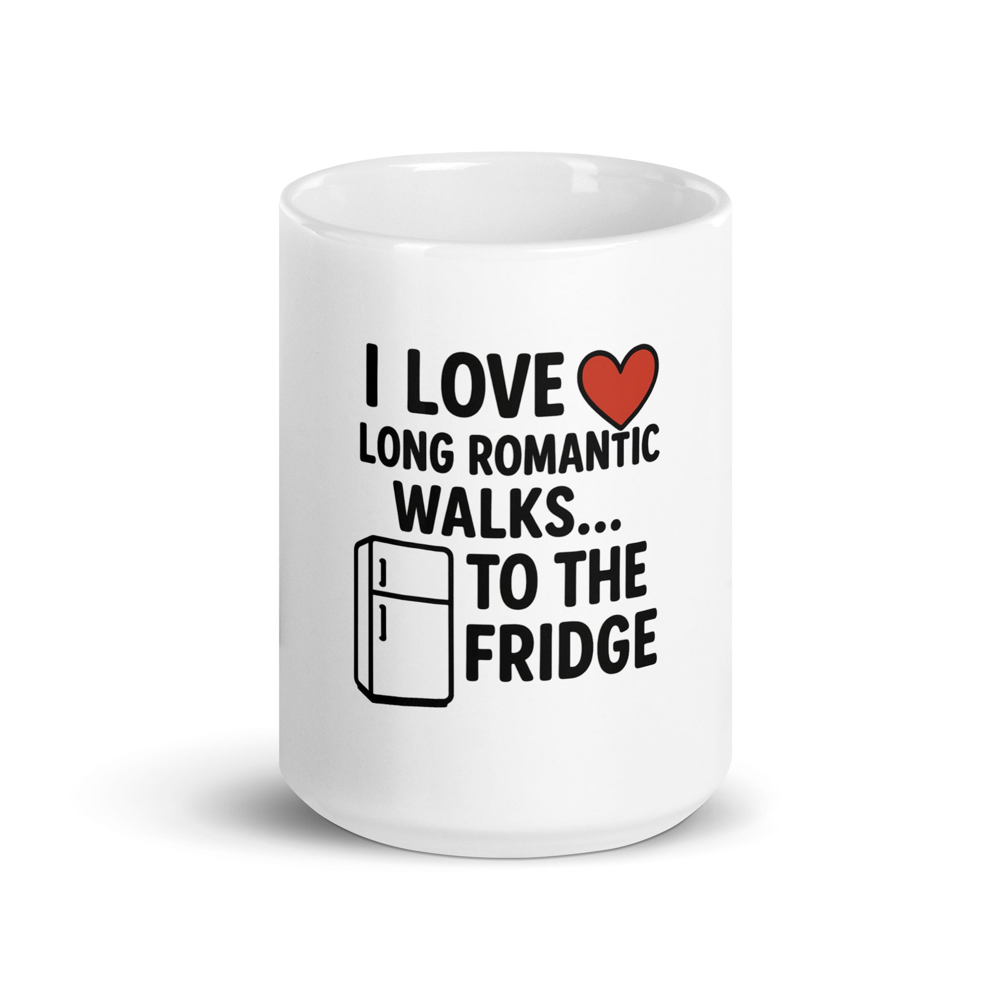 I Love Romantic Walks - White glossy mug - RKM Inspiration  - 13973562
