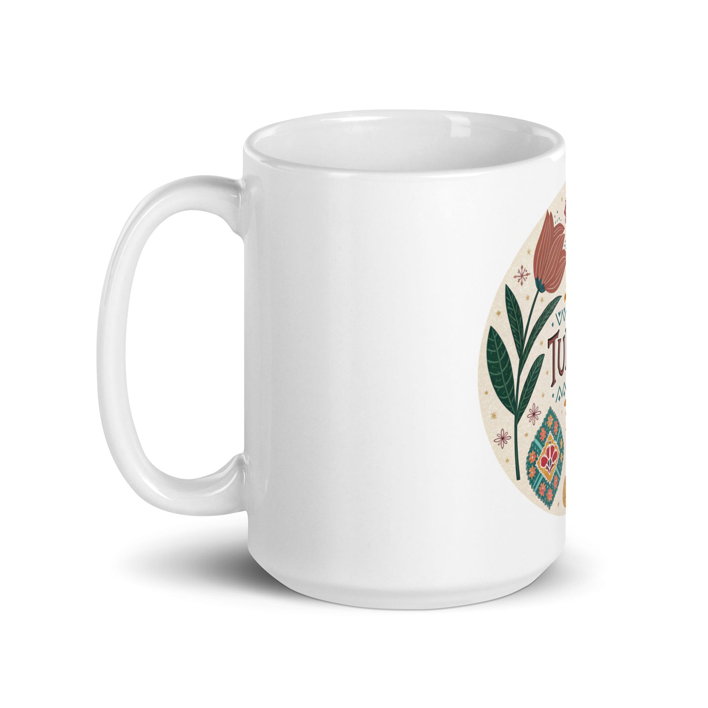 Turkey Mug with Print - Sturdy, Glossy & Microwave Safe -RKM Inspiration - 67511211