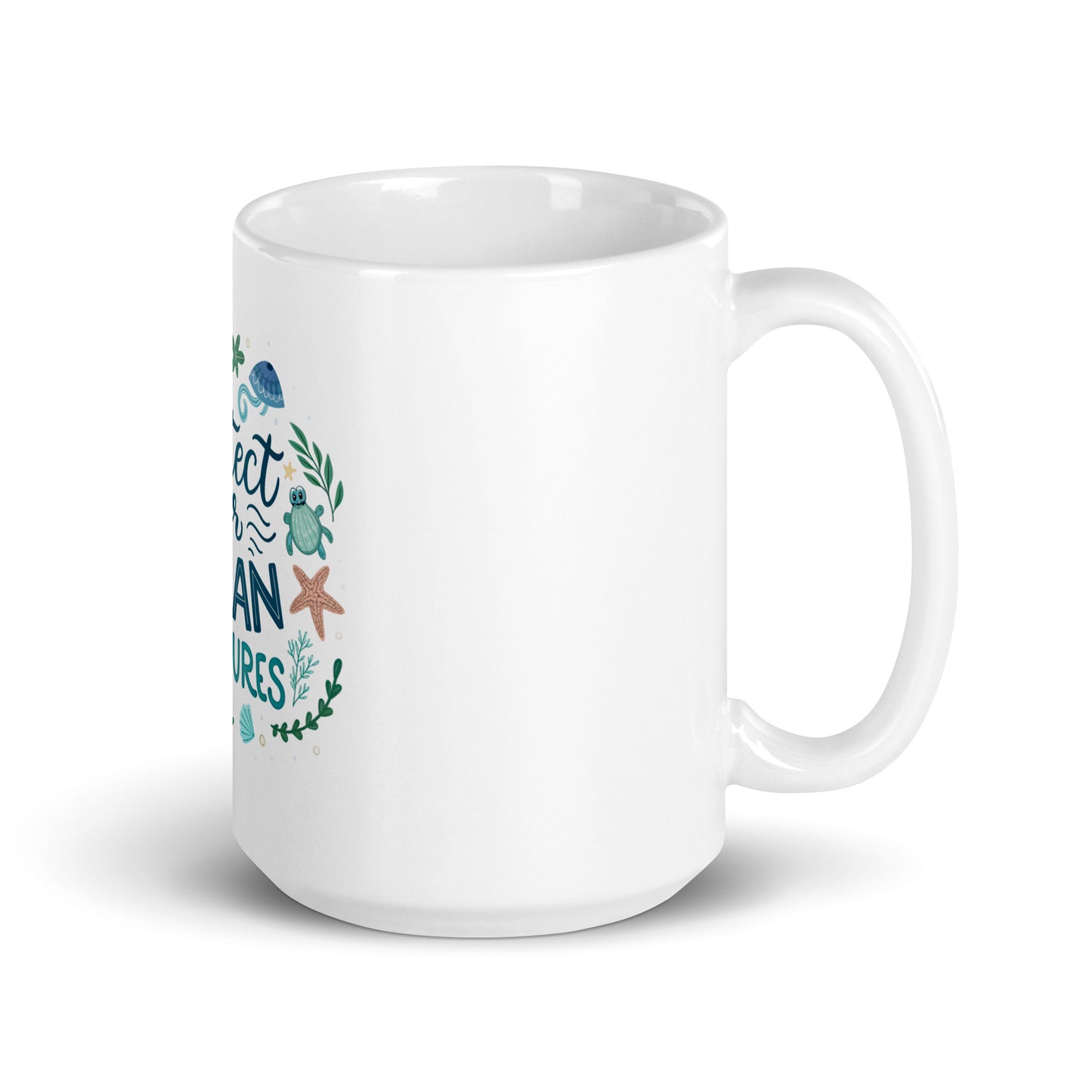Protect Our Oceans - Mug with print -RKM Inspiration - 73790163