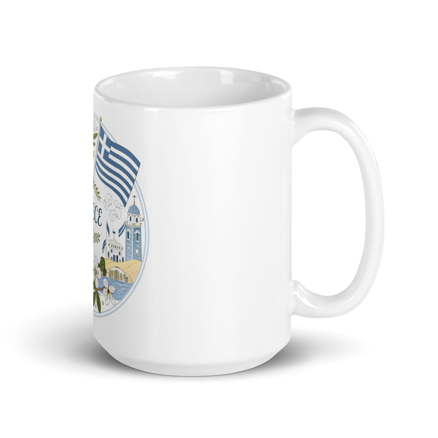 Greece Mug - Stunning Print Coffee Cup - Dishwasher Safe -RKM Inspiration - 86797339