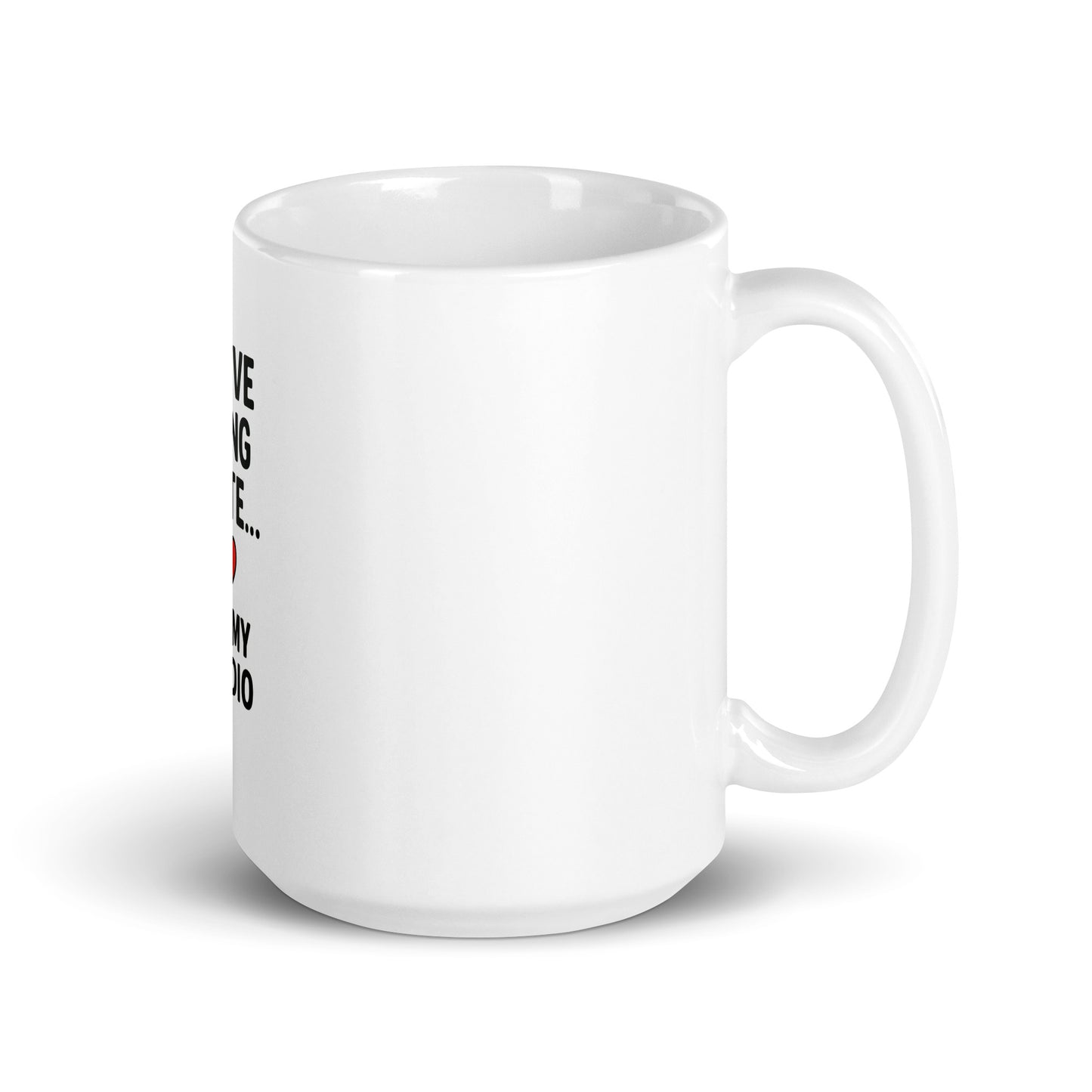I Love Being Late - White glossy mug - RKM Inspiration  - 89542435