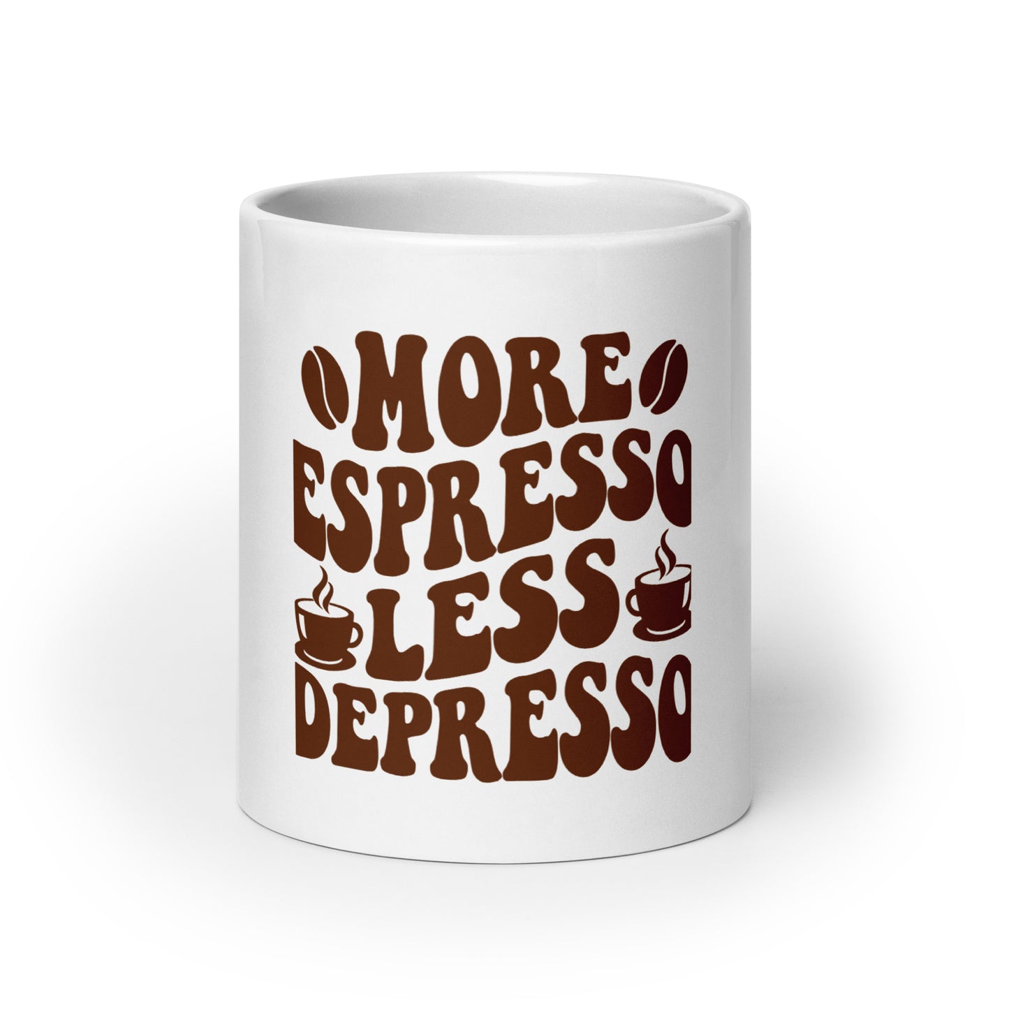 More Espresso Less Depresso Mug – Funny Coffee Cup Gif -RKM Inspiration - 92182523