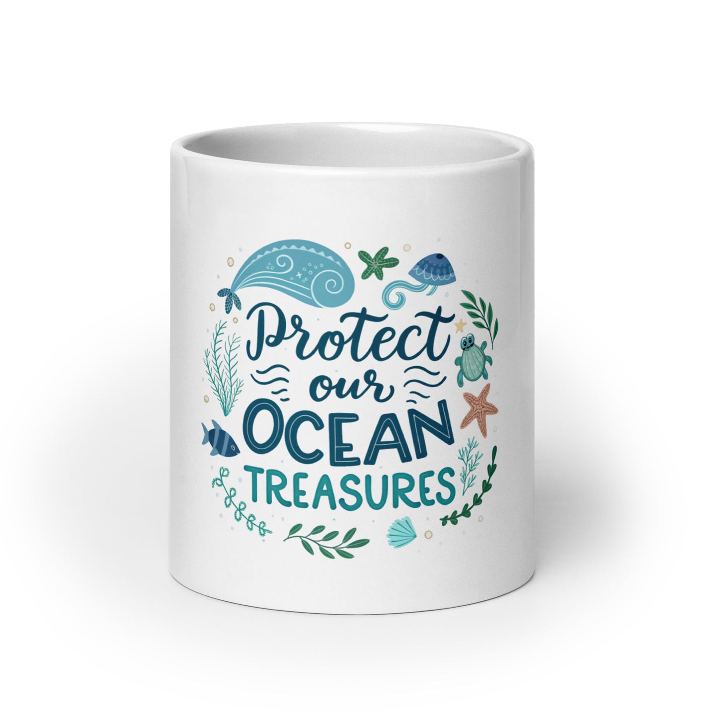 Protect Our Oceans - Mug with print -RKM Inspiration - 64093091