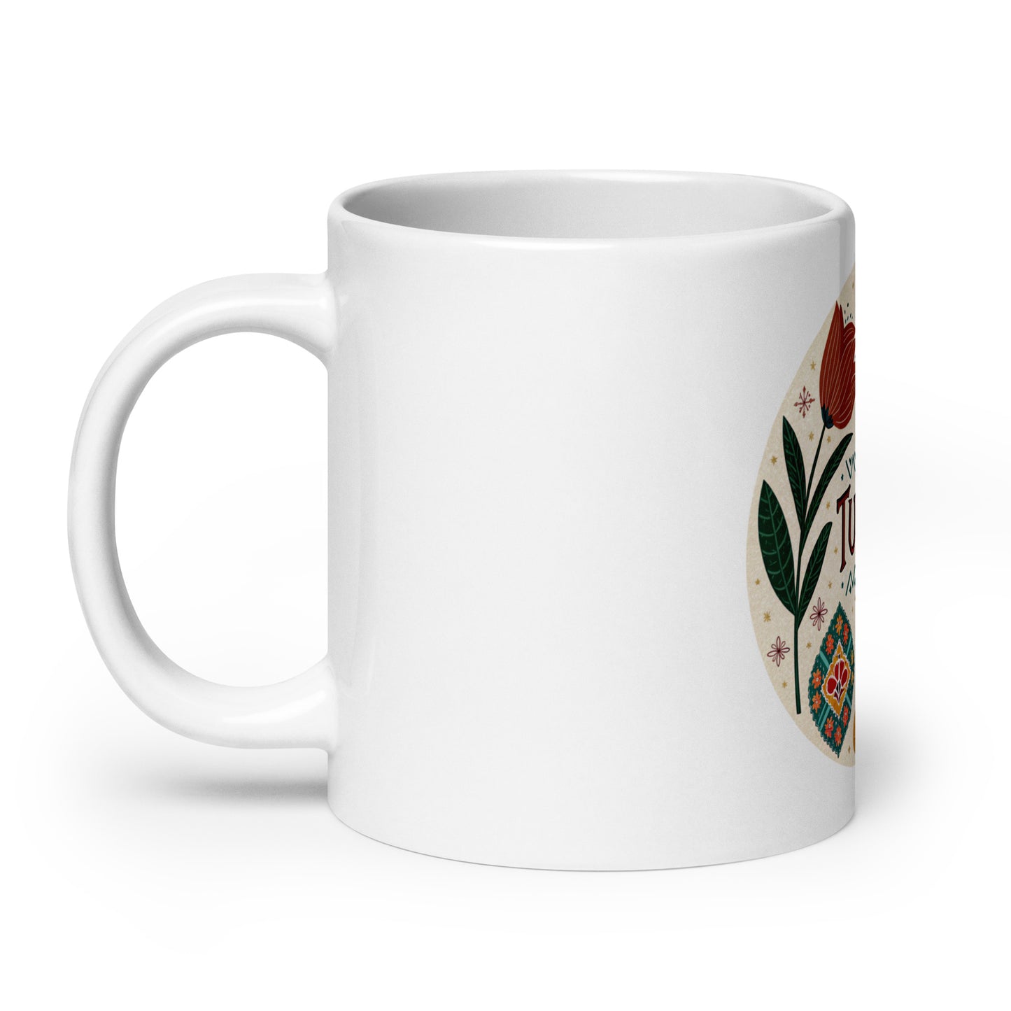 Turkey Mug with Print - Sturdy, Glossy & Microwave Safe -RKM Inspiration - 36894081