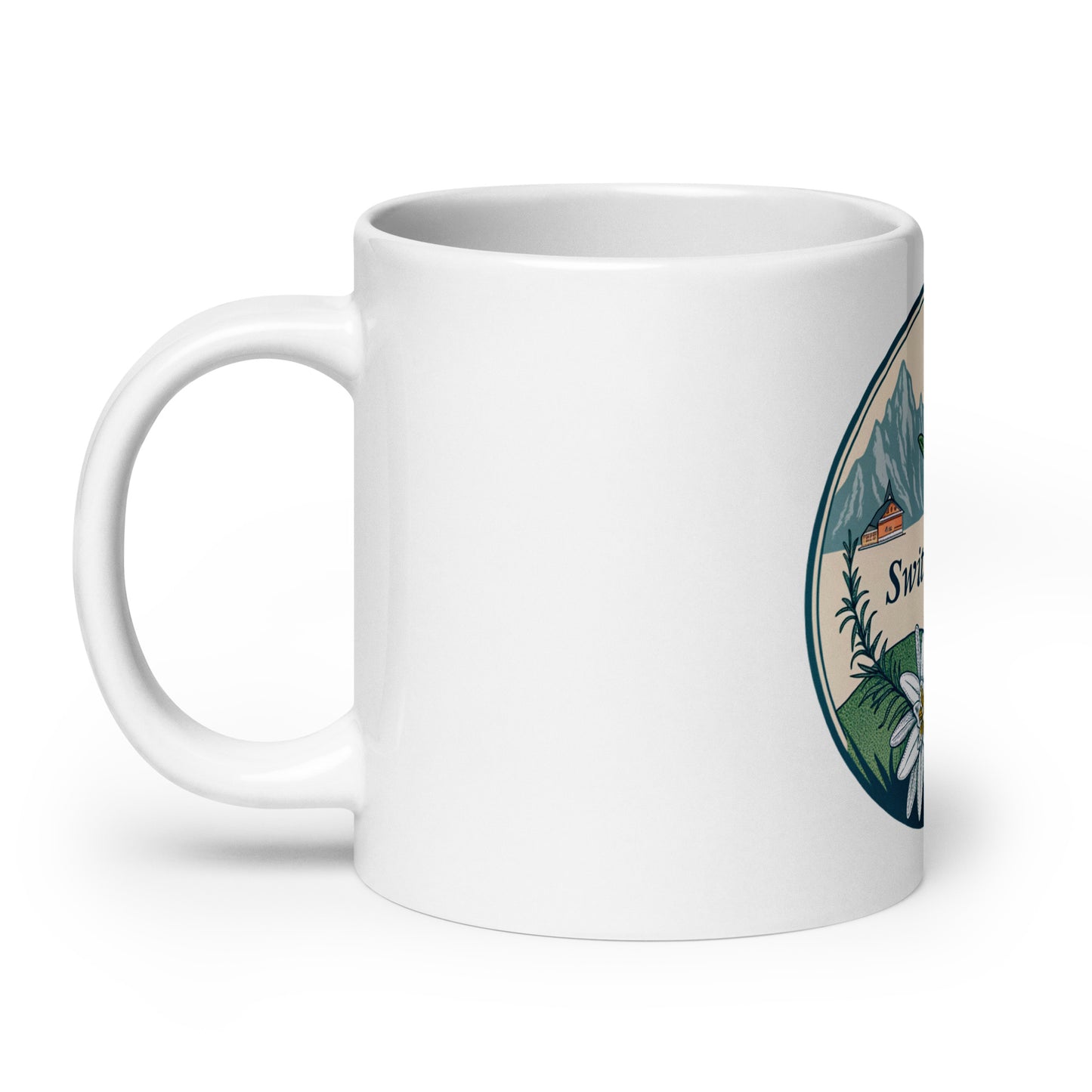 Swiss Mug with Print - Microwave & Dishwasher Safe Ceramic Cups -RKM Inspiration - 13919746