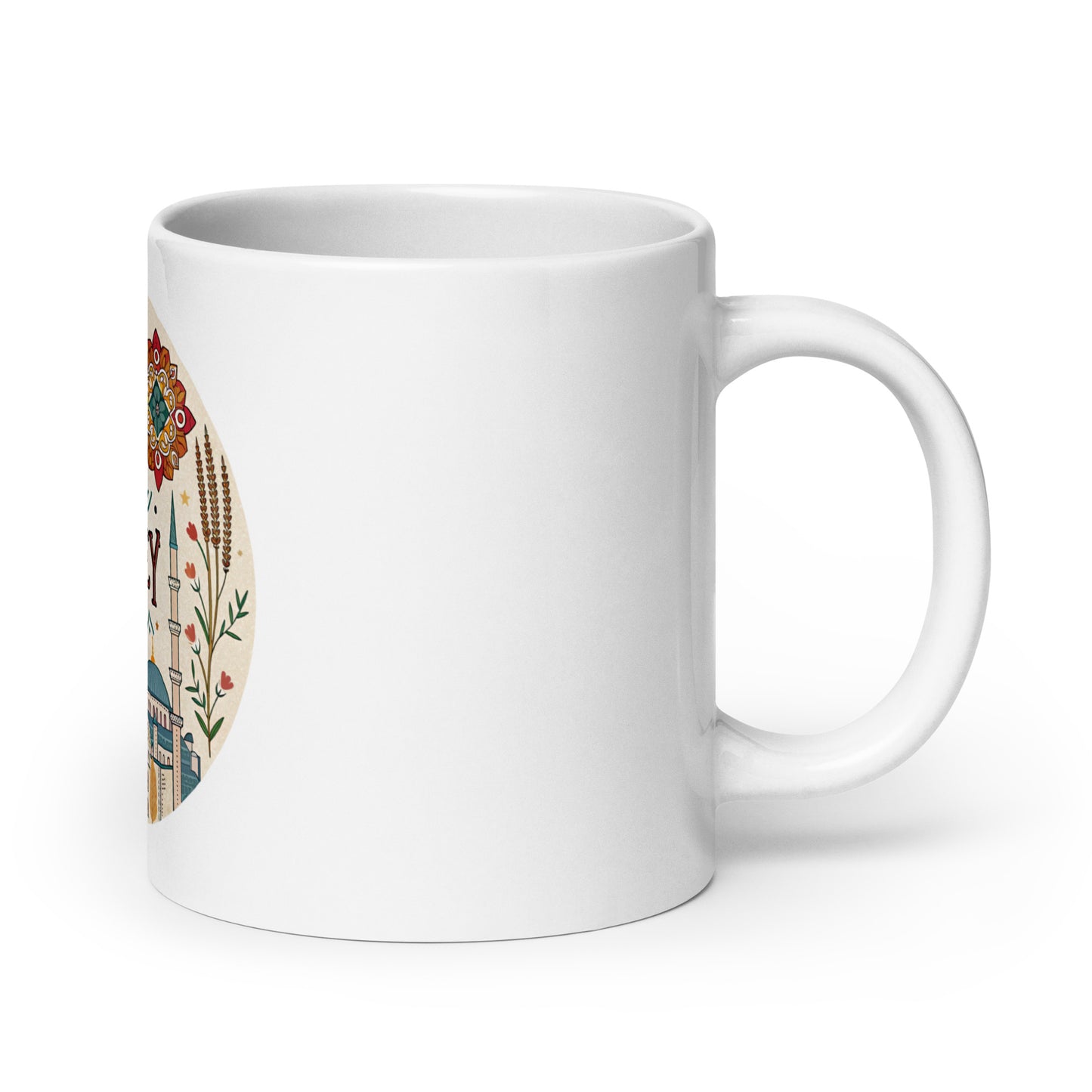 Turkey Mug with Print - Sturdy, Glossy & Microwave Safe -RKM Inspiration - 72199585