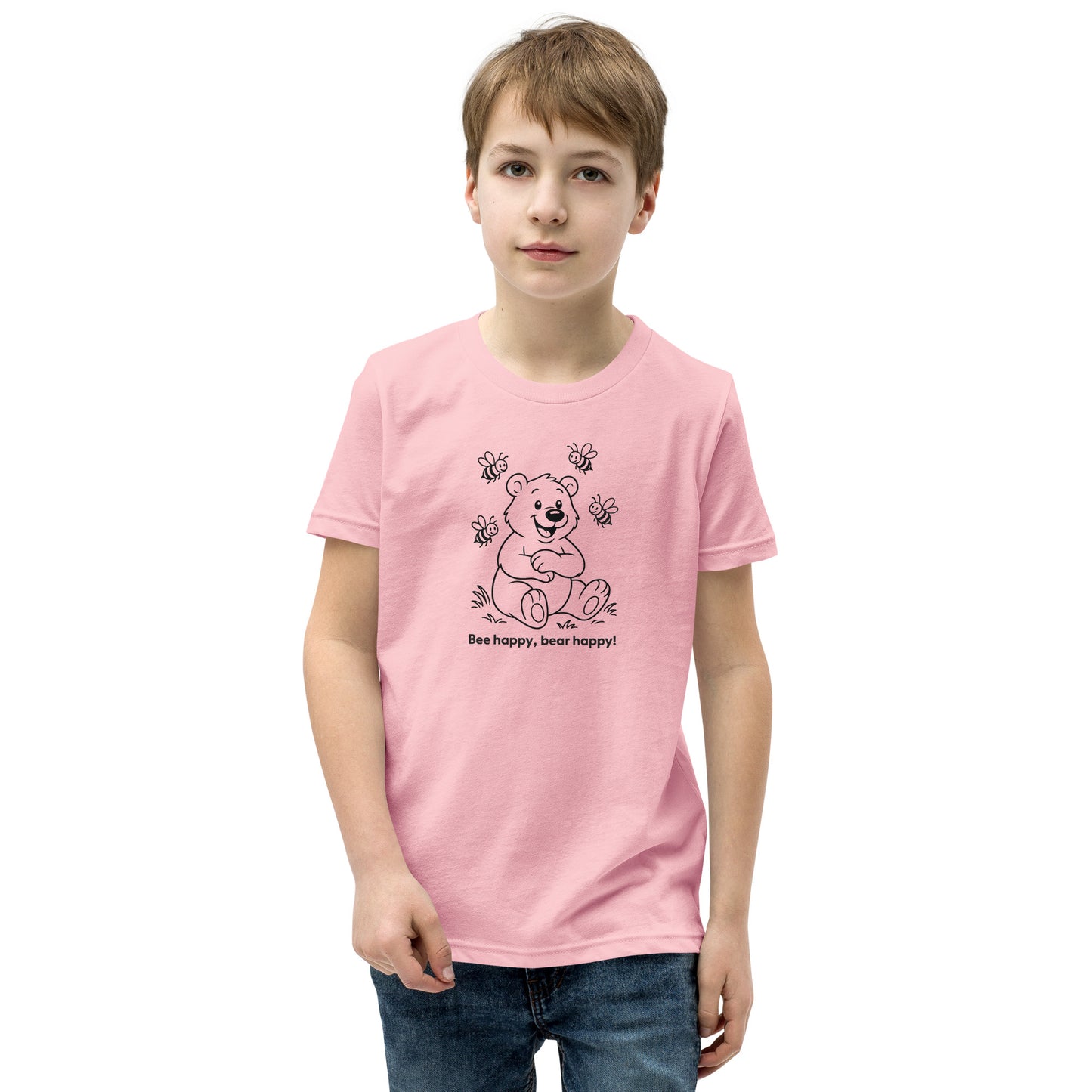 Bear - Youth Short Sleeve T-Shirt - RKM Inspiration  - 71475753