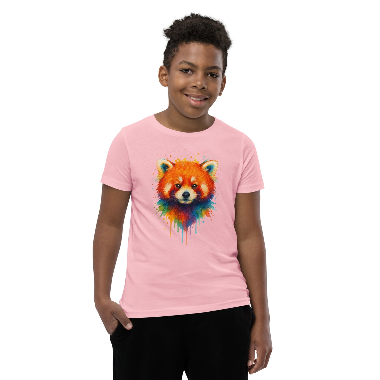 Red Panda - Youth Short Sleeve T-Shirt - RKM Inspiration  - 66813758