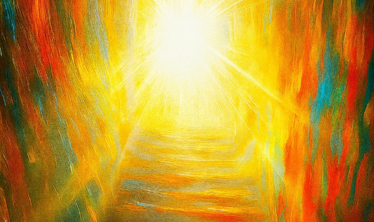 Radiance Beyond the Shadows: Modern Wall Art Poster Inspired by Faith