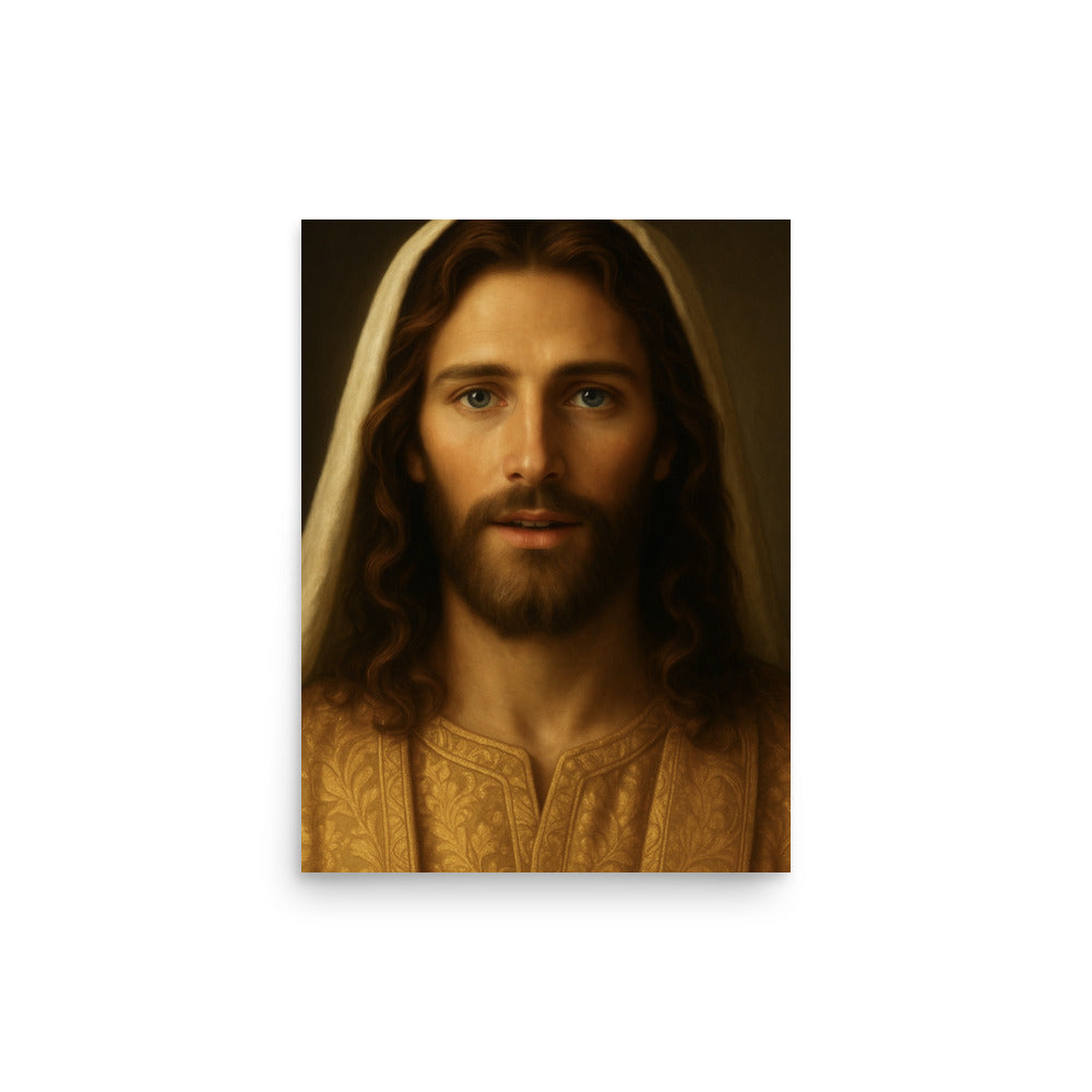 Christ in Gold - Wall Art Poster - RKM Inspiration  - 79784585