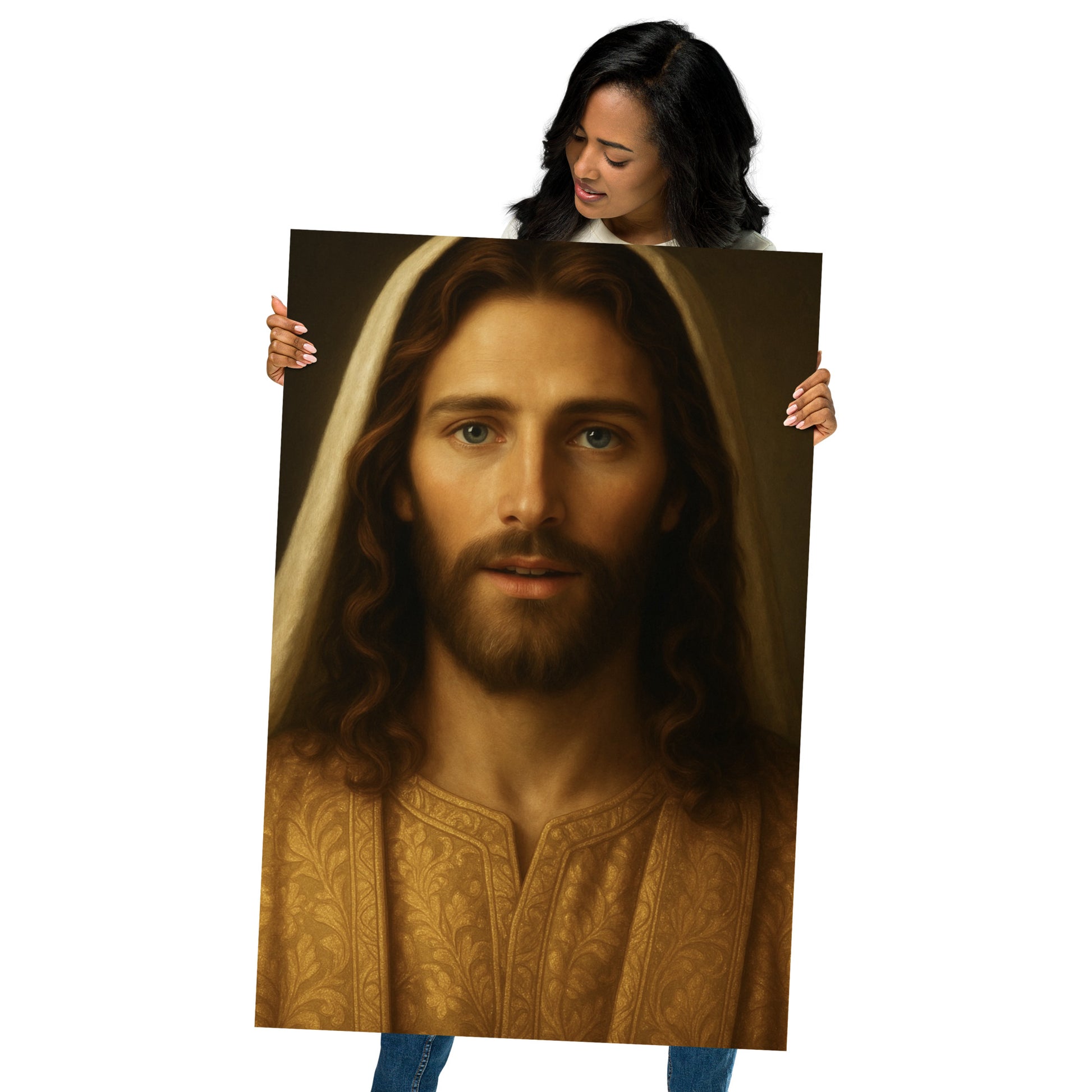 Christ in Gold - Wall Art Poster - RKM Inspiration  - 16278792