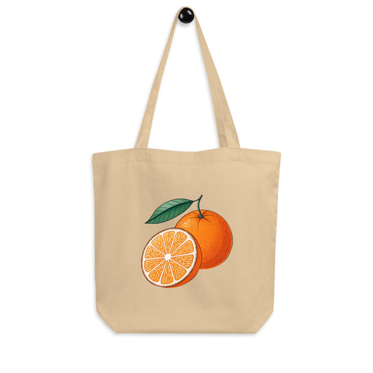 Eco-Friendly Orange Tote - Organic Cotton Bag for Groceries & More - RKM Inspiration  - 13505750