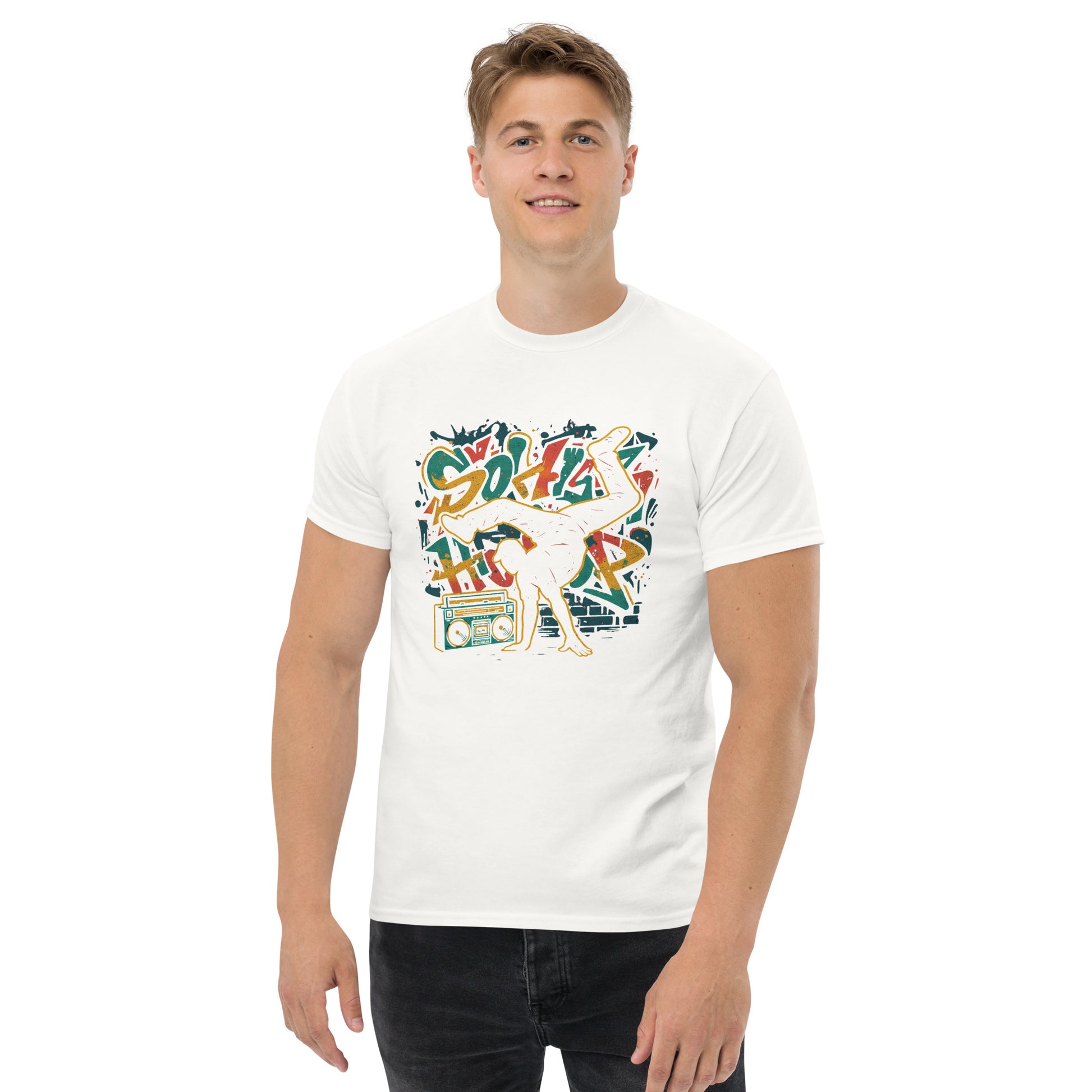 Retro Breakdancer Tee - Perfect Unisex Streetwear Style - RKM Inspiration  - 78348627
