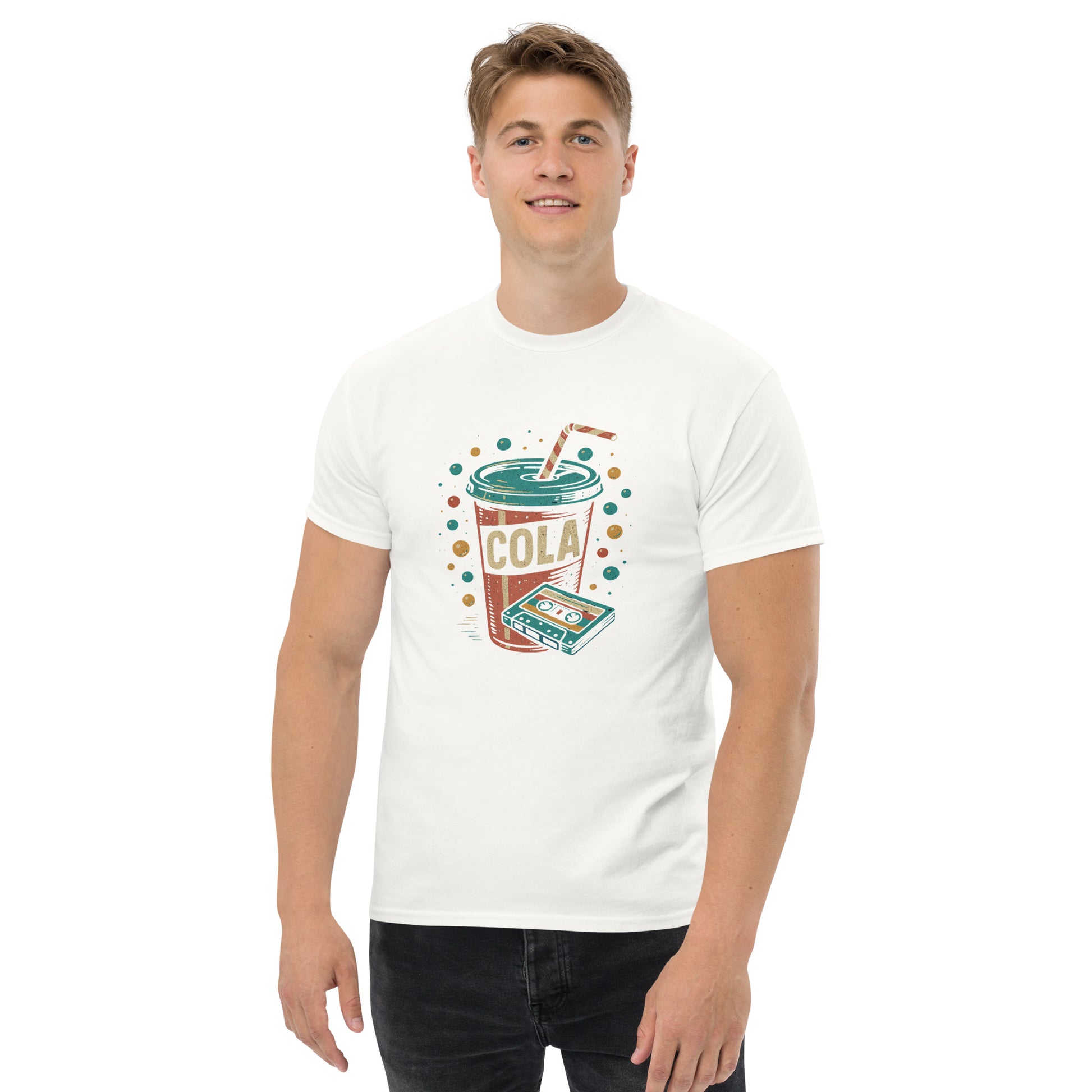 Retro Cola Tee - Trendy, Unisex & 100% Cotton Classic for Streetwear - RKM Inspiration  - 75473325