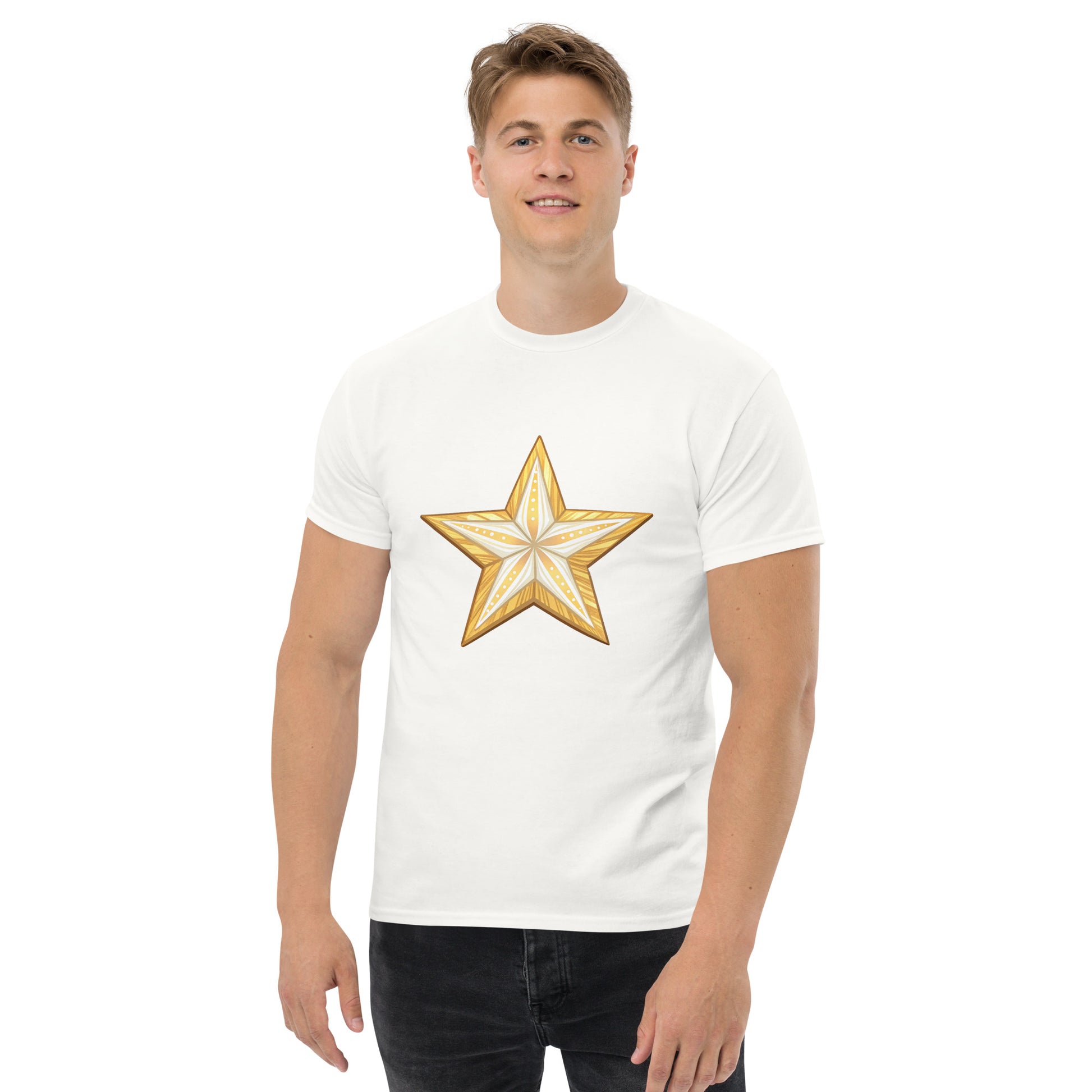 Star Tee - Trendy Unisex Classic for a Stylish, Structured Look - RKM Inspiration  - 63060057